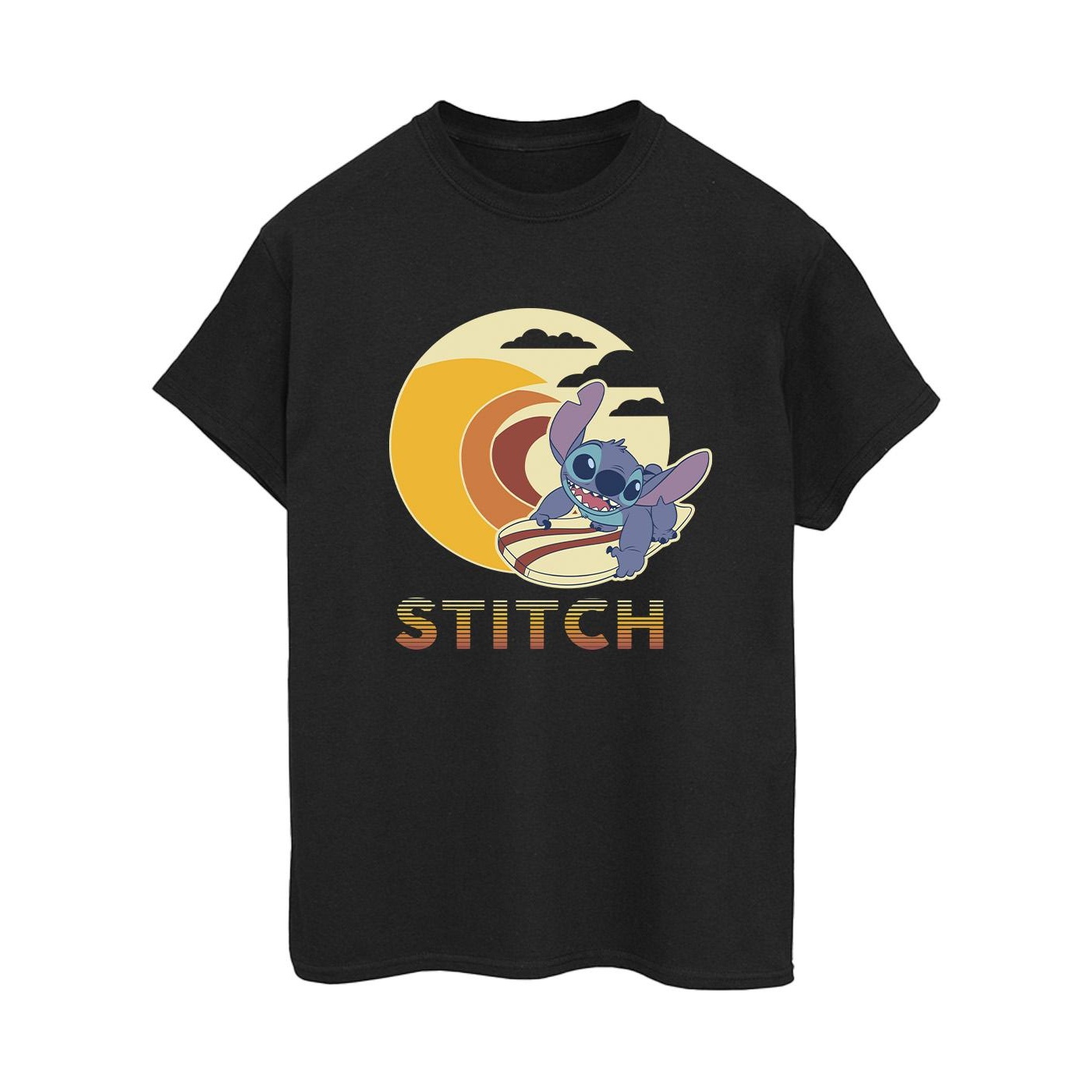 Li-cense Disney dames lilo & stitch summer waves katoenen vriendje t-shirt
