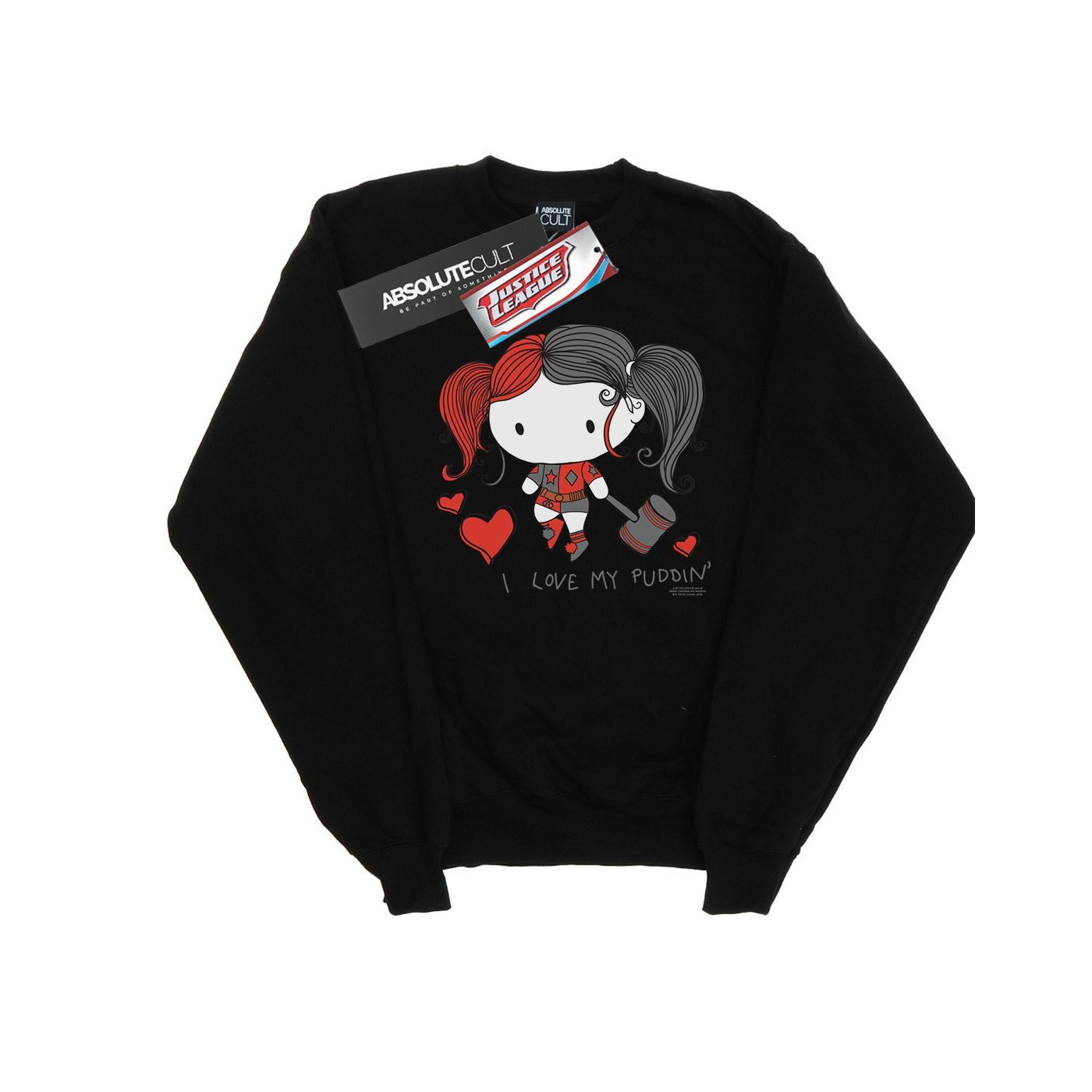 DC Comics Dames justice league i love my puddin´ sweatshirt