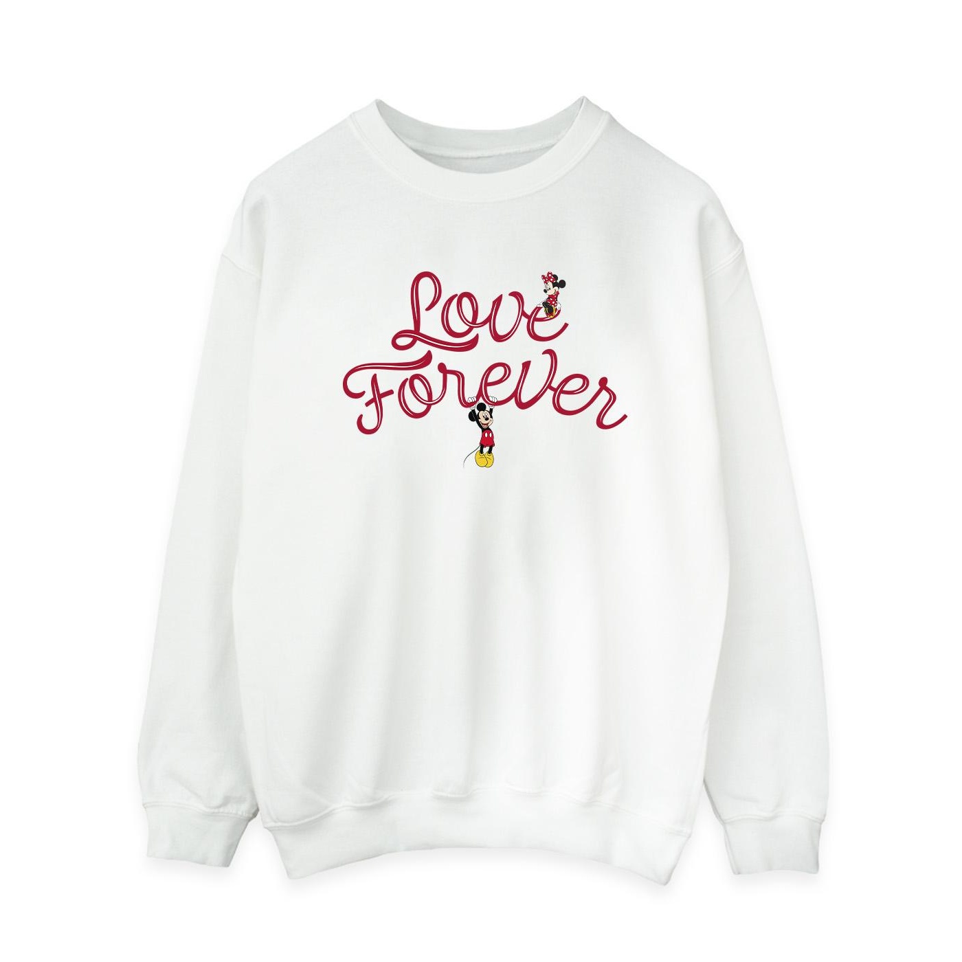 Li-cense Disney dames mickey mouse love forever sweatshirt