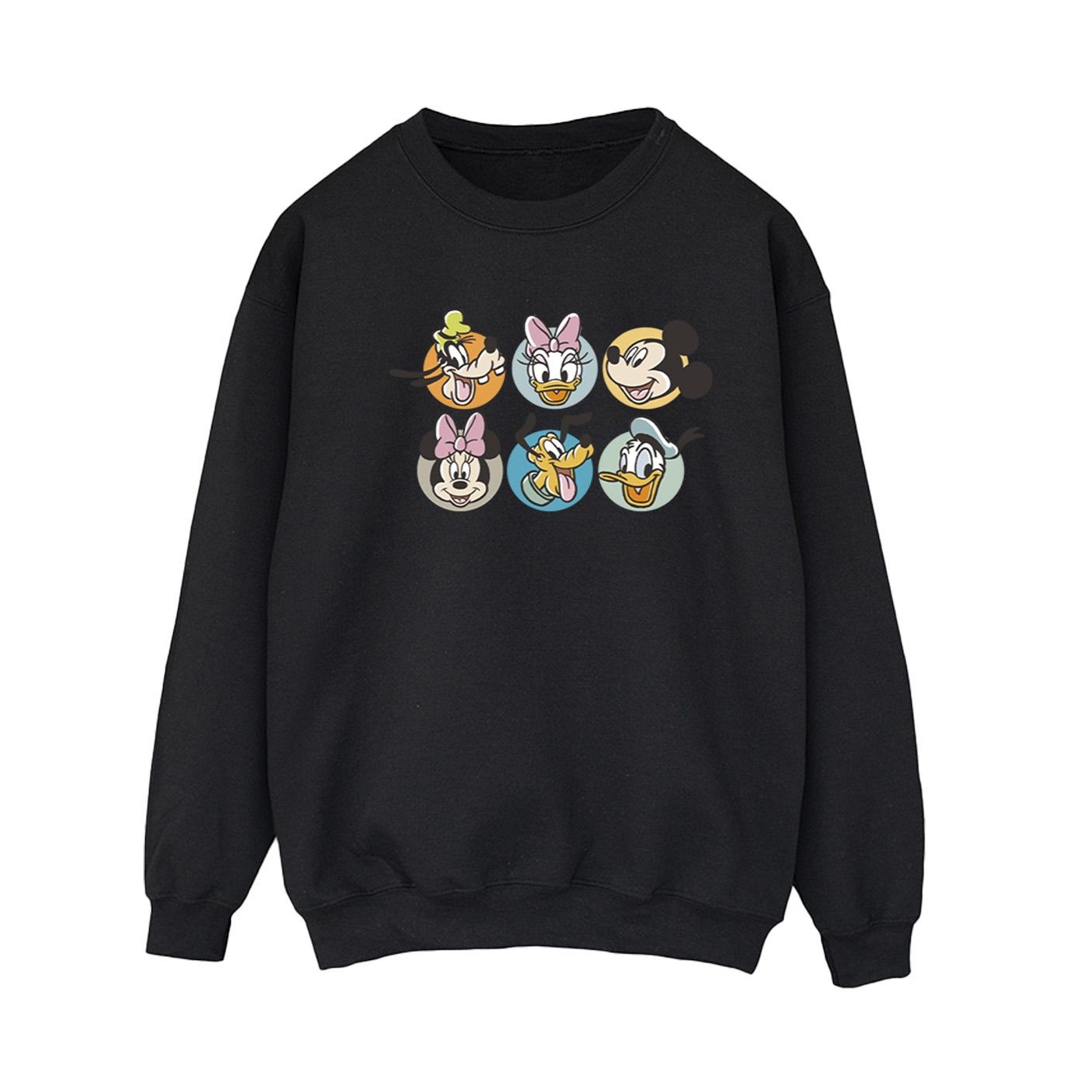 Disney Dames mickey mouse and friends gezichten sweatshirt