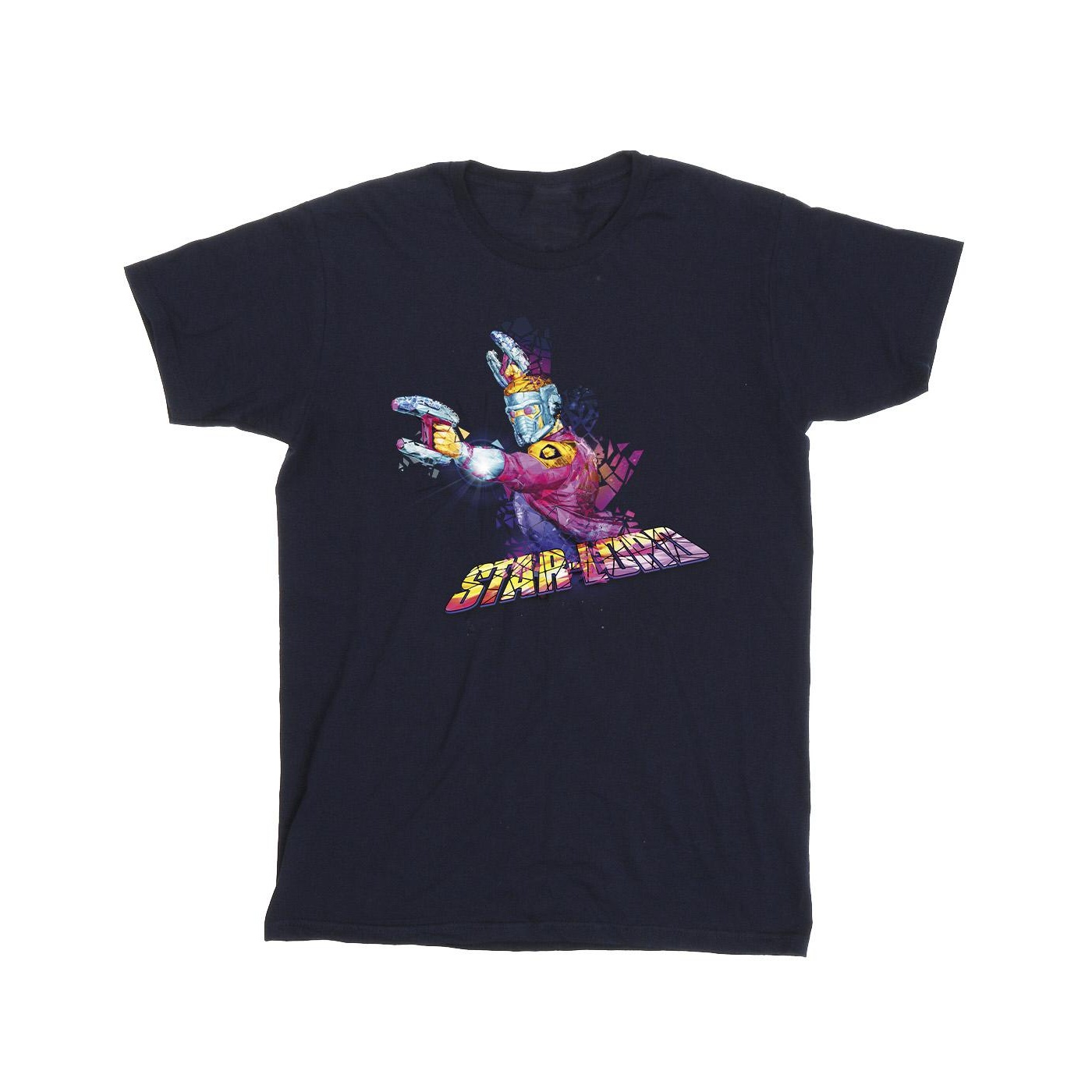 Li-cense Marvel heren guardians of the galaxy abstract star lord t-shirt