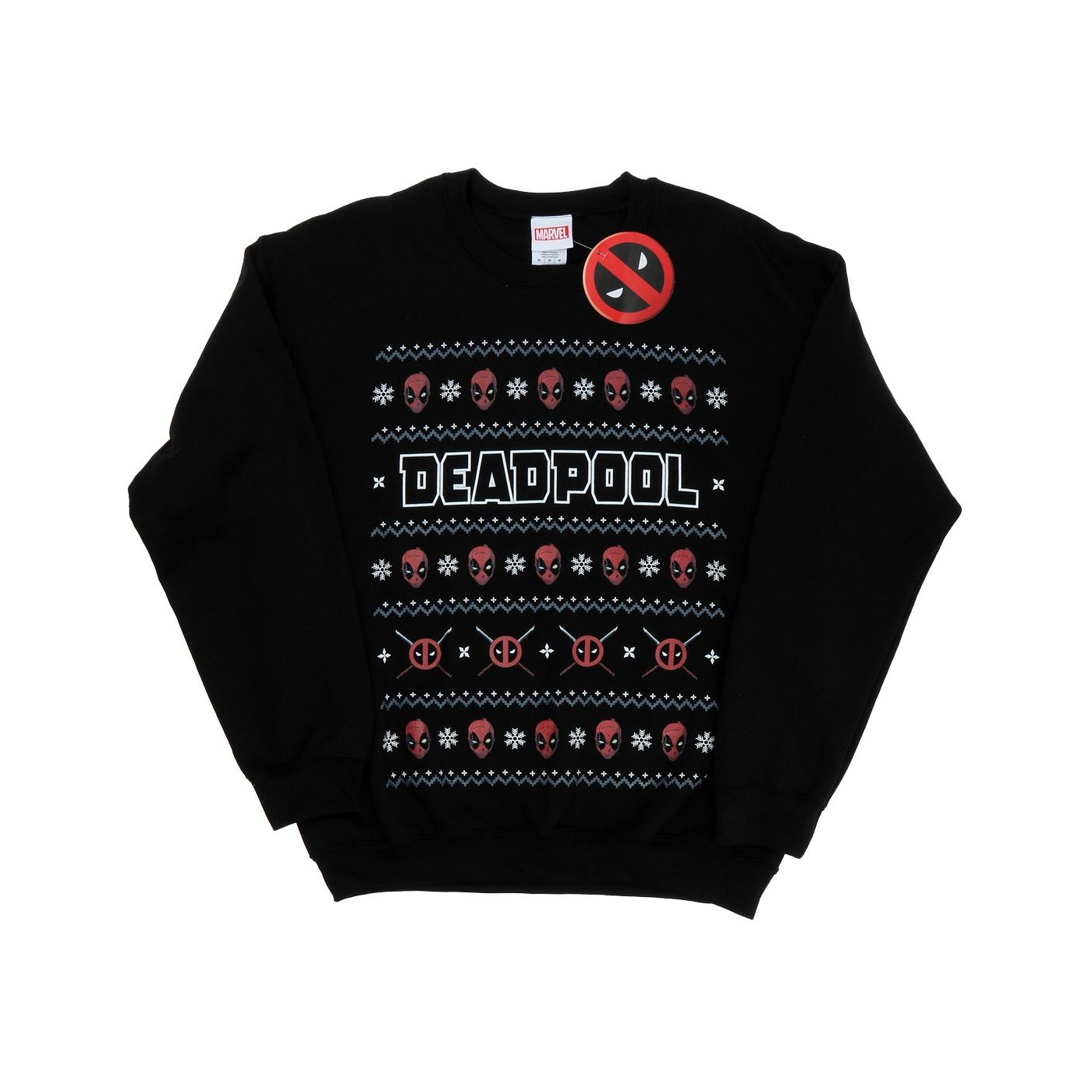 Marvel Avengers Heren deadpool logo kerst sweatshirt