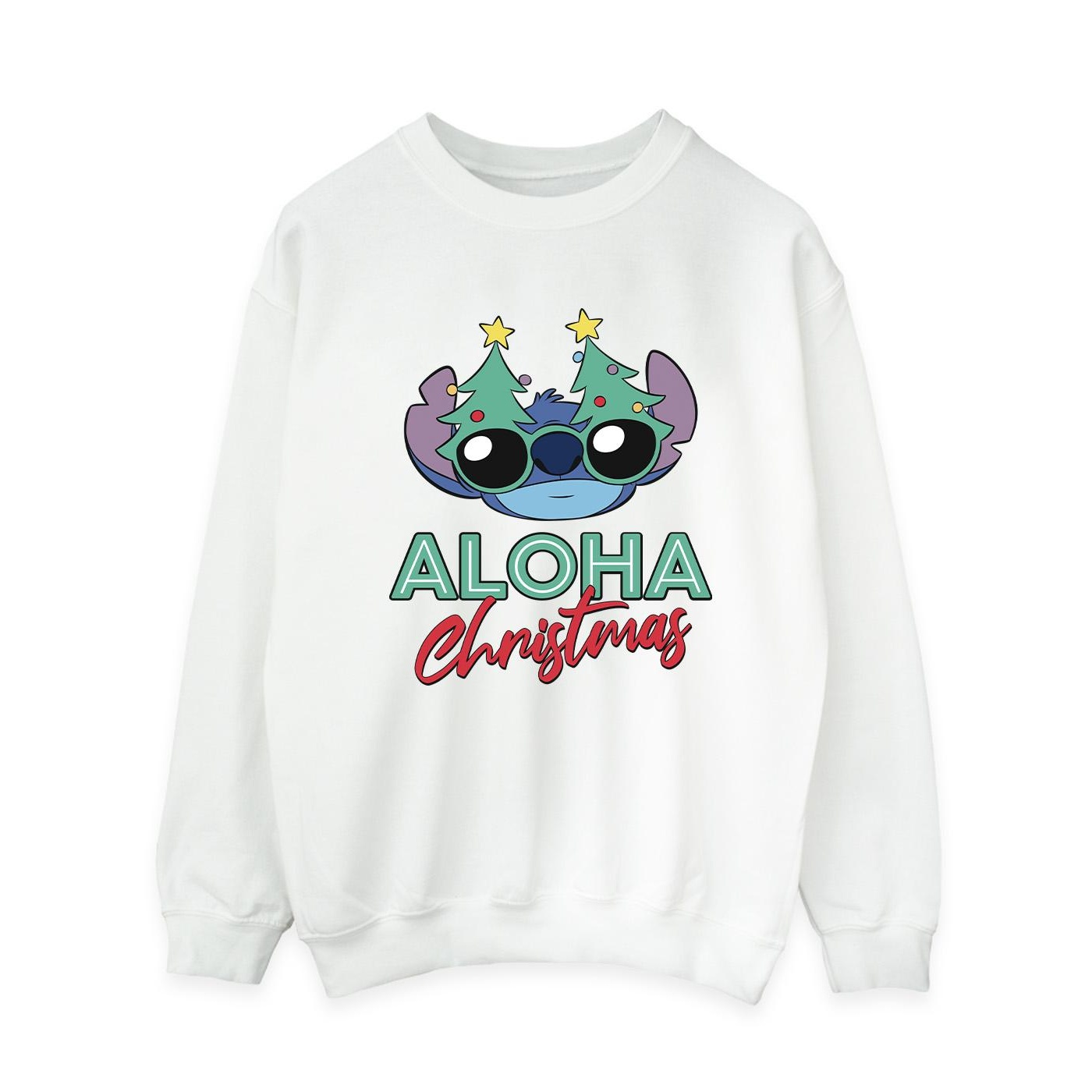 Li-cense Disney dames lilo and stitch kerstboom tinten sweatshirt
