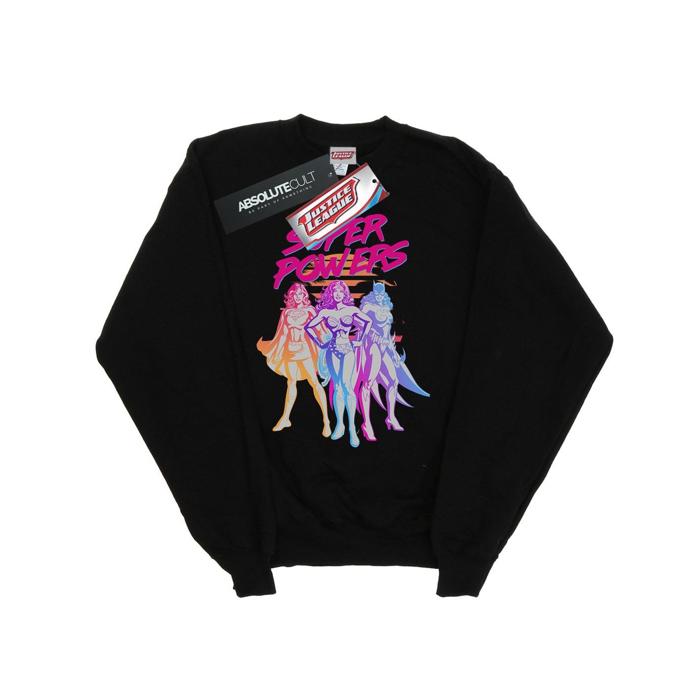 DC Comics Dames super powers neon tropics sweatshirt