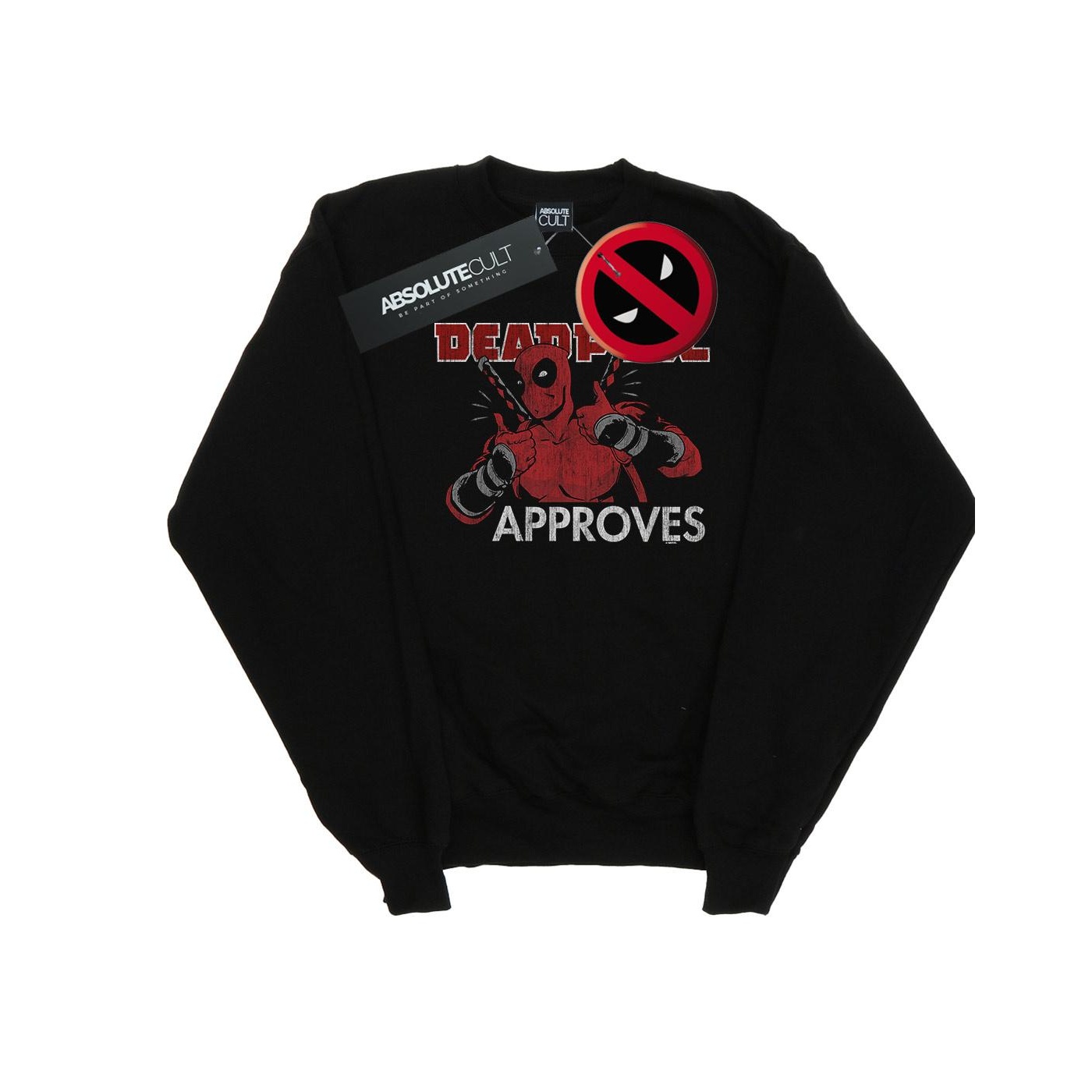 Marvel Avengers Heren deadpool approves sweatshirt