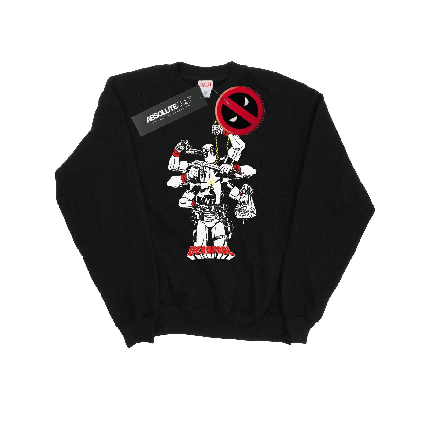 Marvel Avengers Heren deadpool multitasking sweatshirt