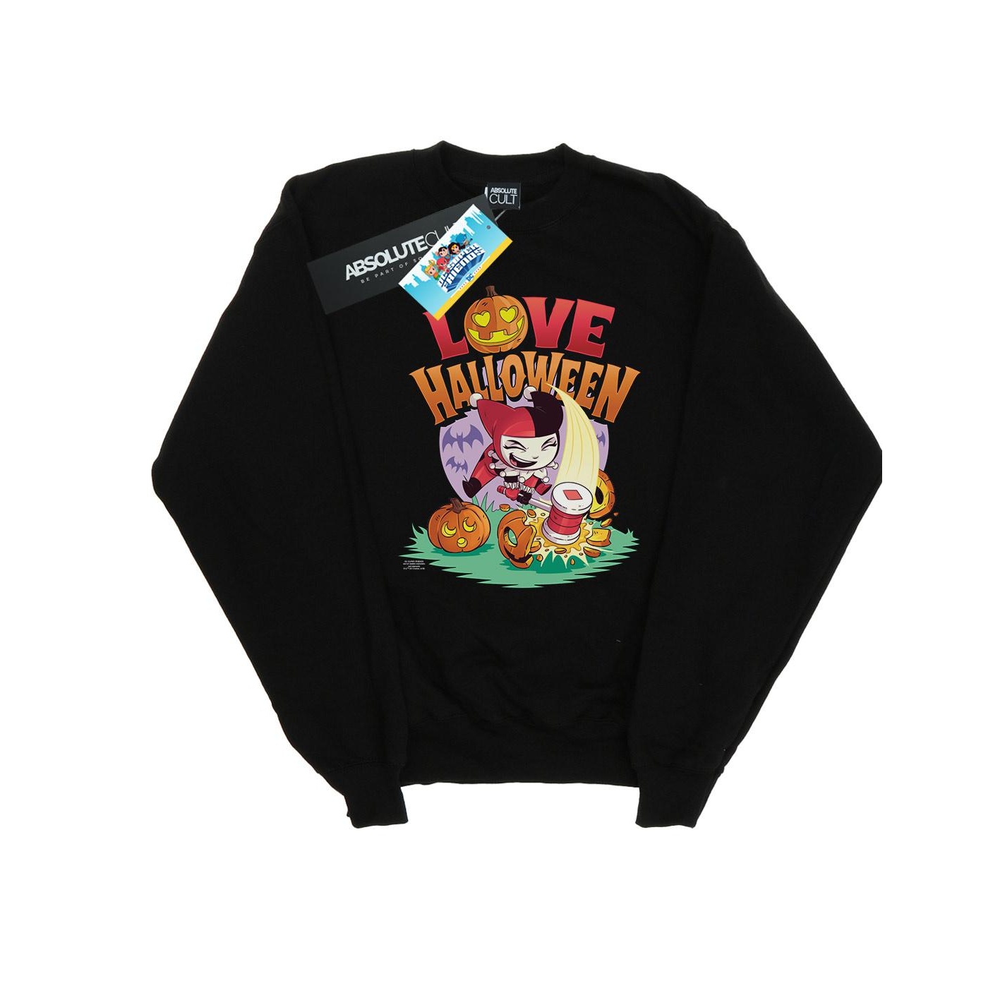 DC Comics Dames super friends harley quinn love halloween sweatshirt