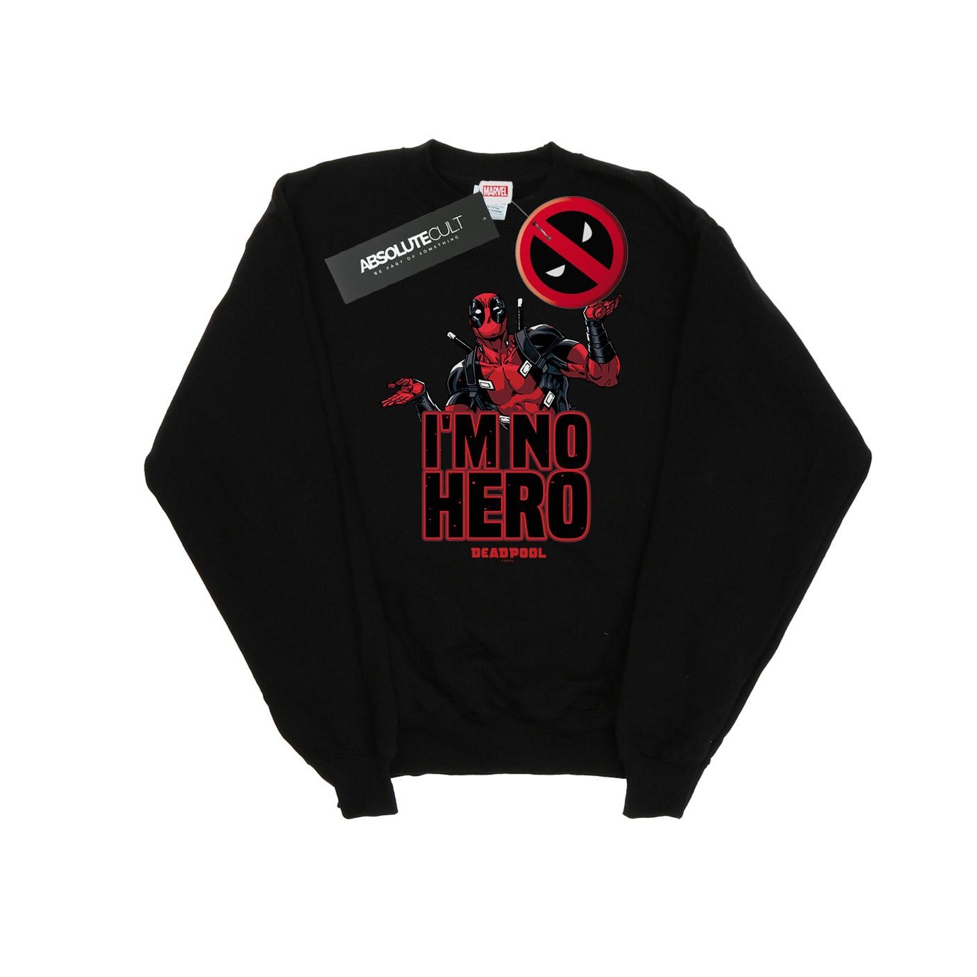 Marvel Avengers Heren deadpool i´m no hero sweatshirt