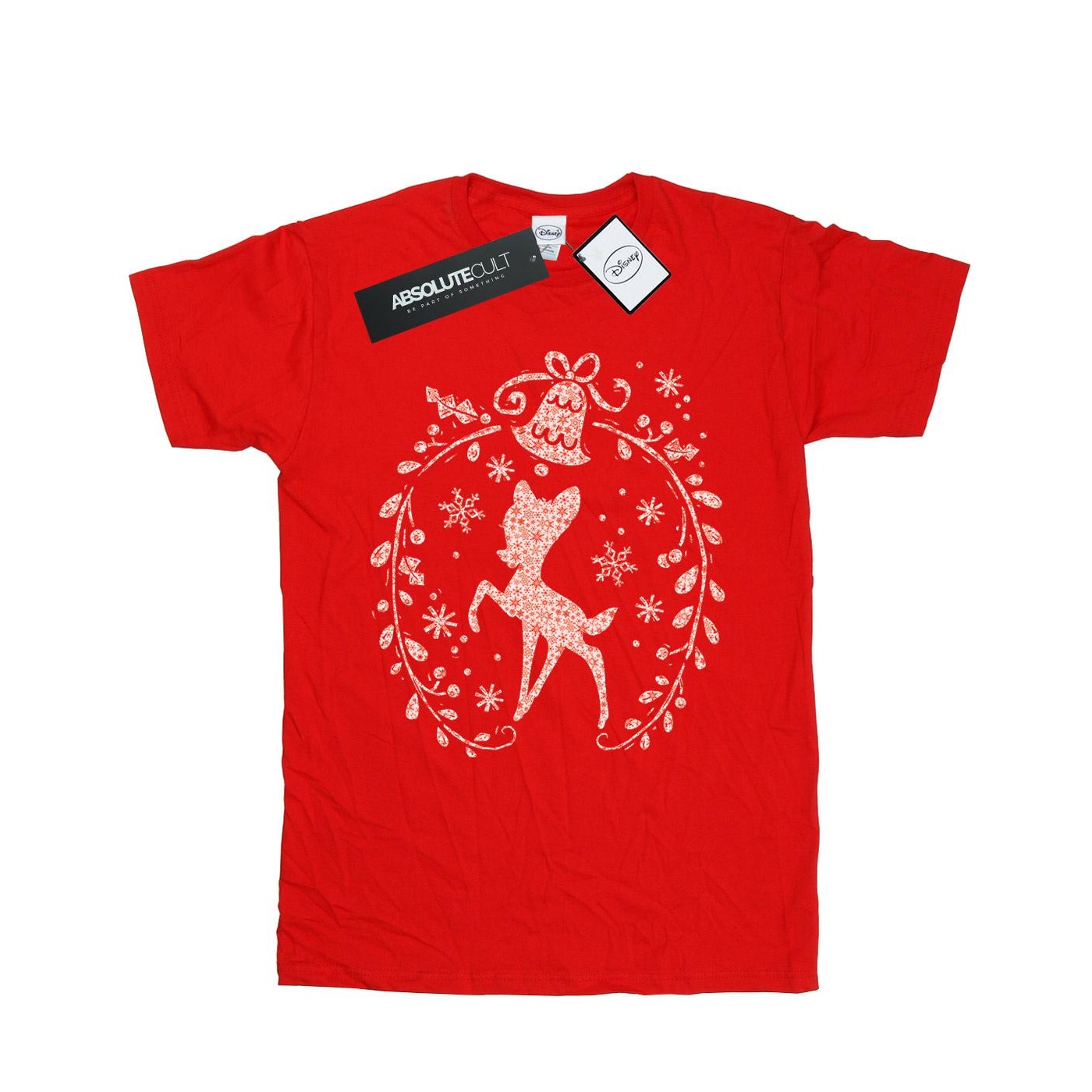 Li-cense Disney dames bambi kerstkrans katoenen t-shirt