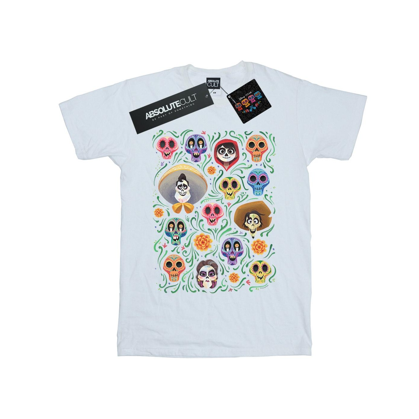 Li-cense Disney heren coco hoofden patroon t-shirt