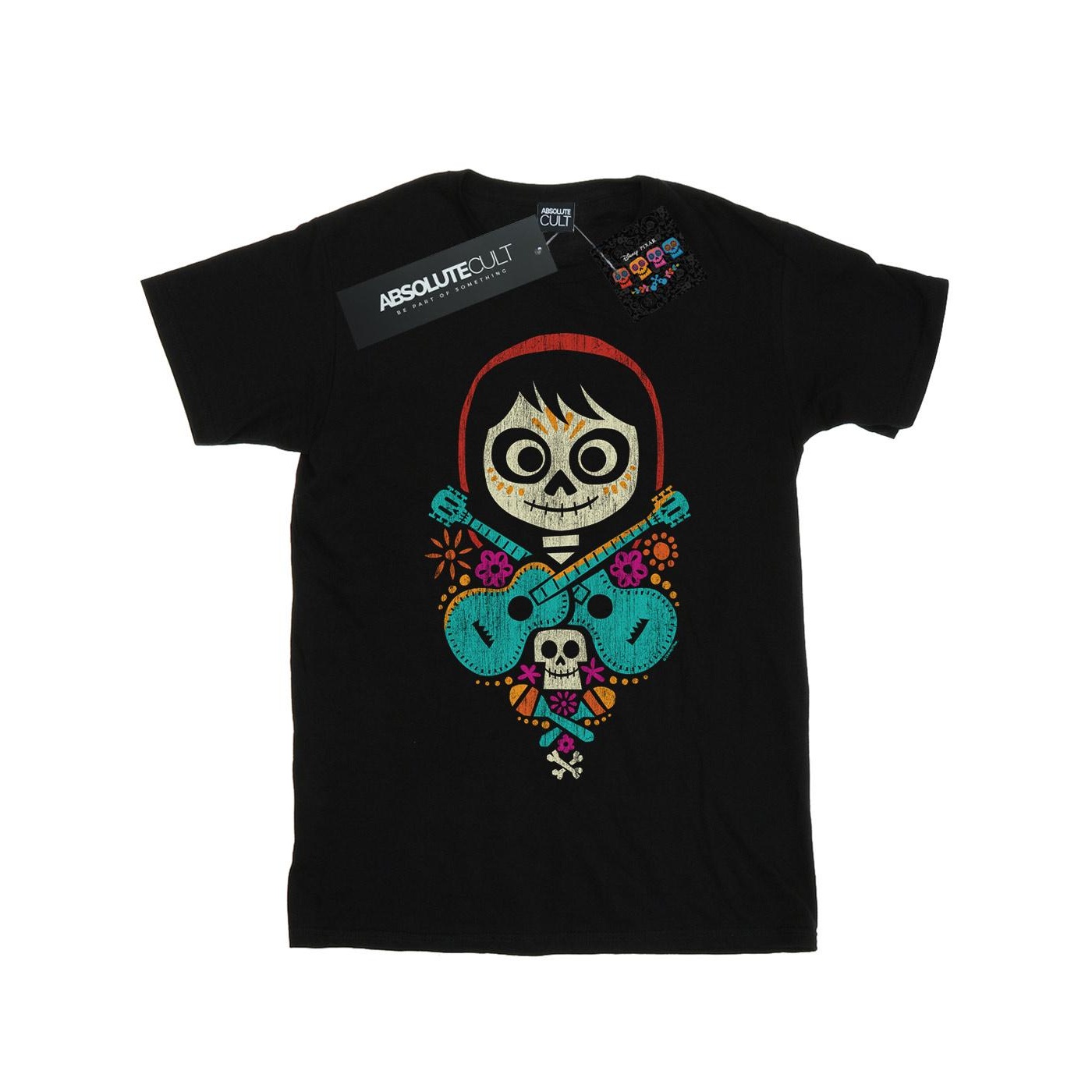 Li-cense Disney heren coco miguel gekruiste gitaren t-shirt