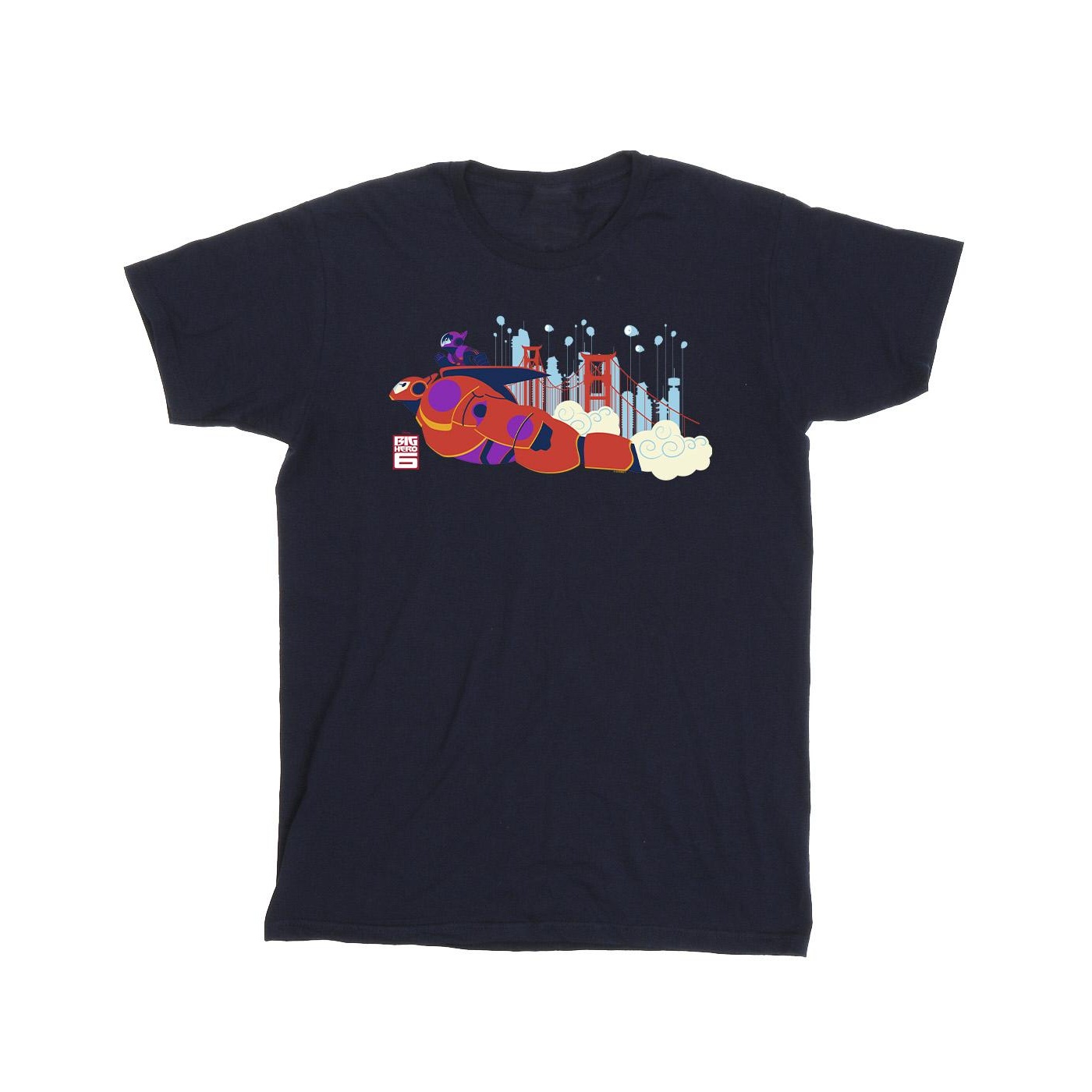Li-cense Disney heren big hero 6 baymax hiro brug t-shirt