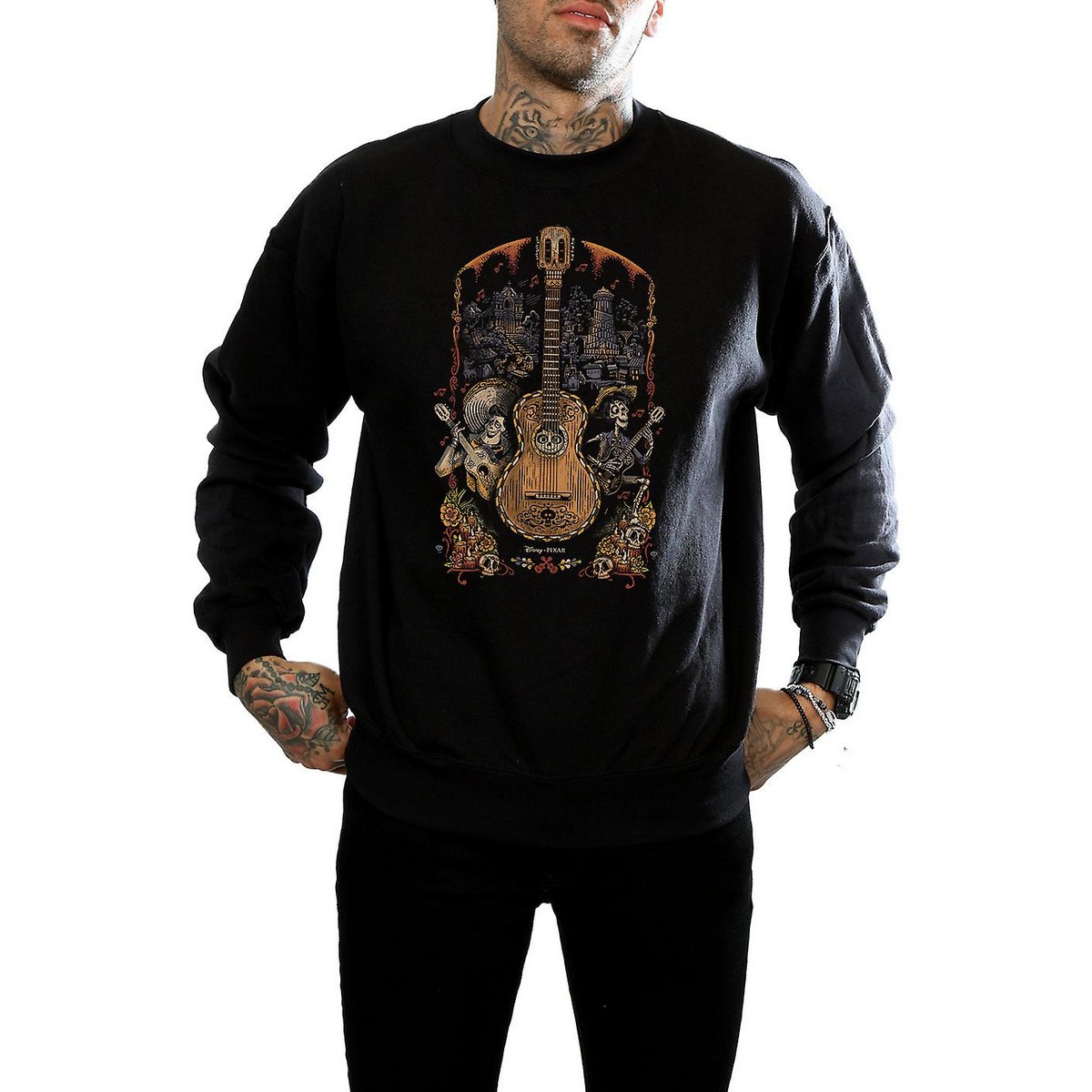 Li-cense Disney heren coco guitar katoenen sweatshirt