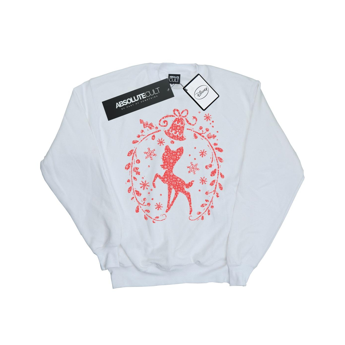 Li-cense Disney heren bambi kerstkrans sweatshirt