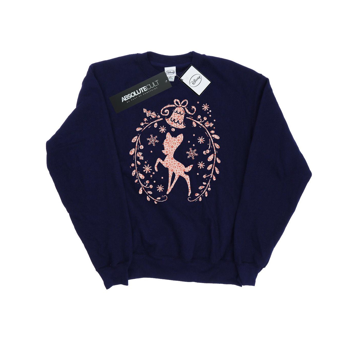 Li-cense Disney heren bambi kerstkrans sweatshirt