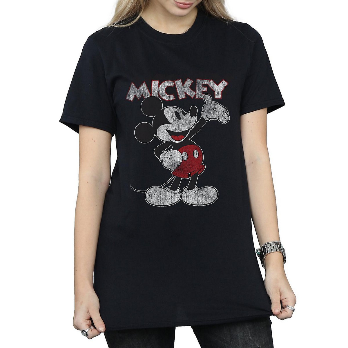 Li-cense Disney dames presents mickey mouse katoenen vriendje t-shirt