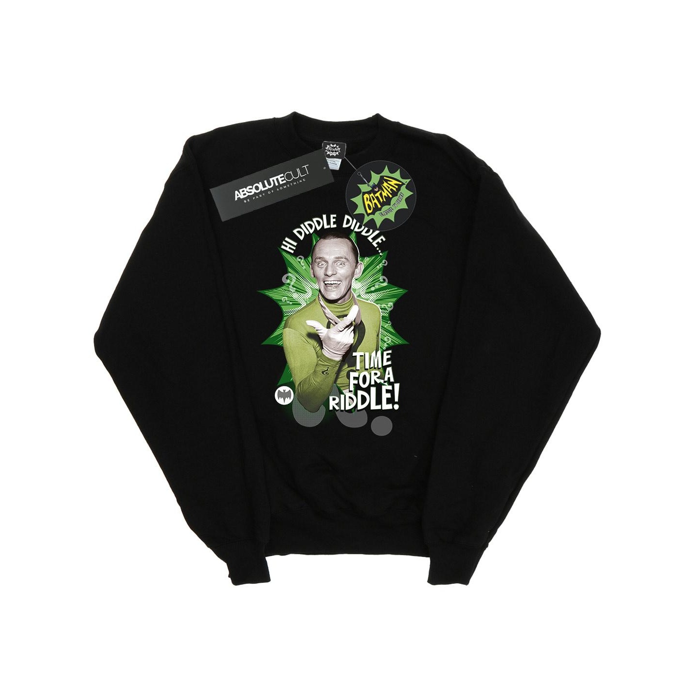 DC Comics Dames batman tv-serie the riddler tijd voor een raadsel sweatshirt