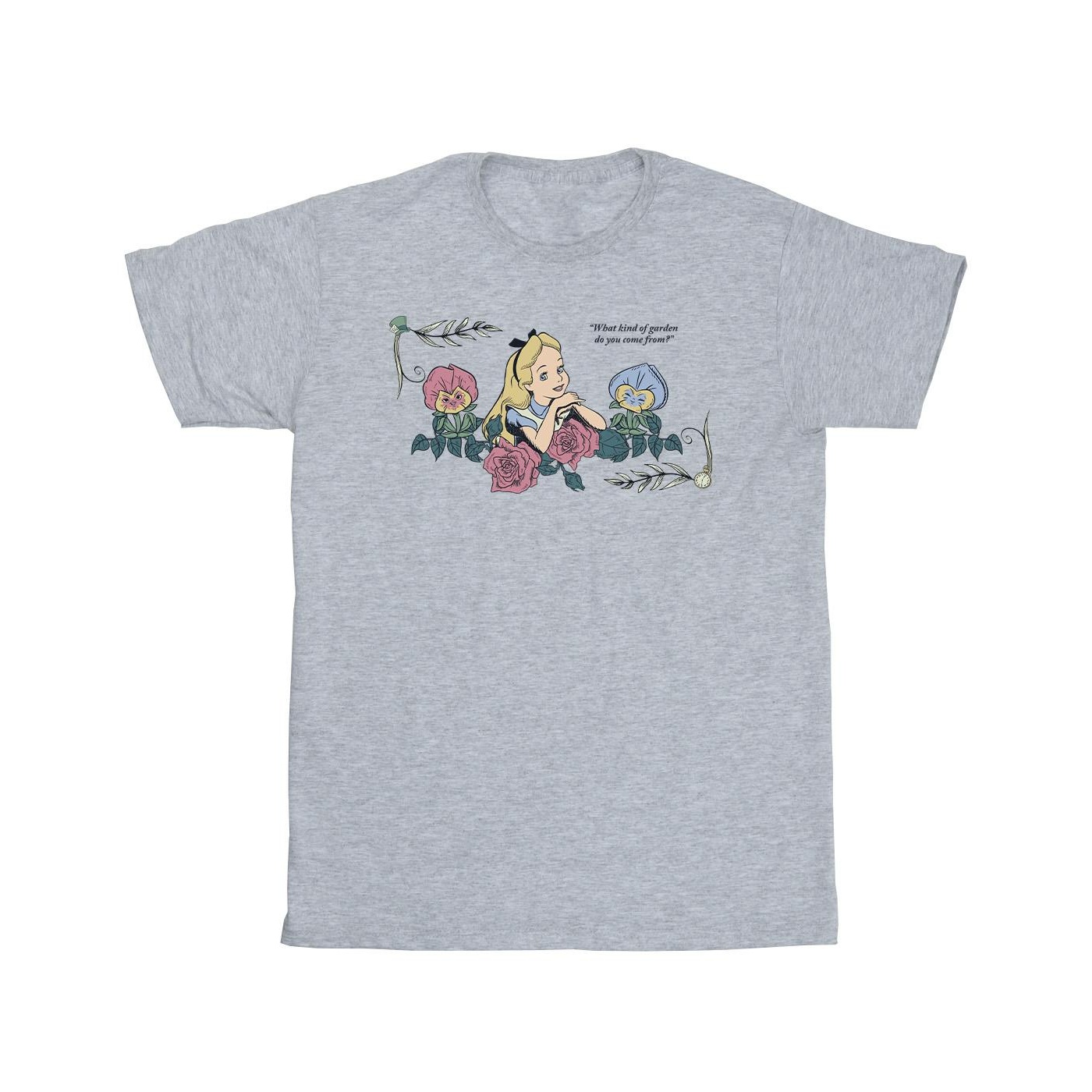 Li-cense Disney jongens alice in wonderland wat voor tuin t-shirt