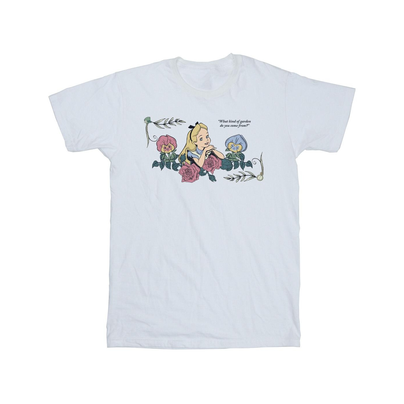 Li-cense Disney heren alice in wonderland wat voor tuin t-shirt