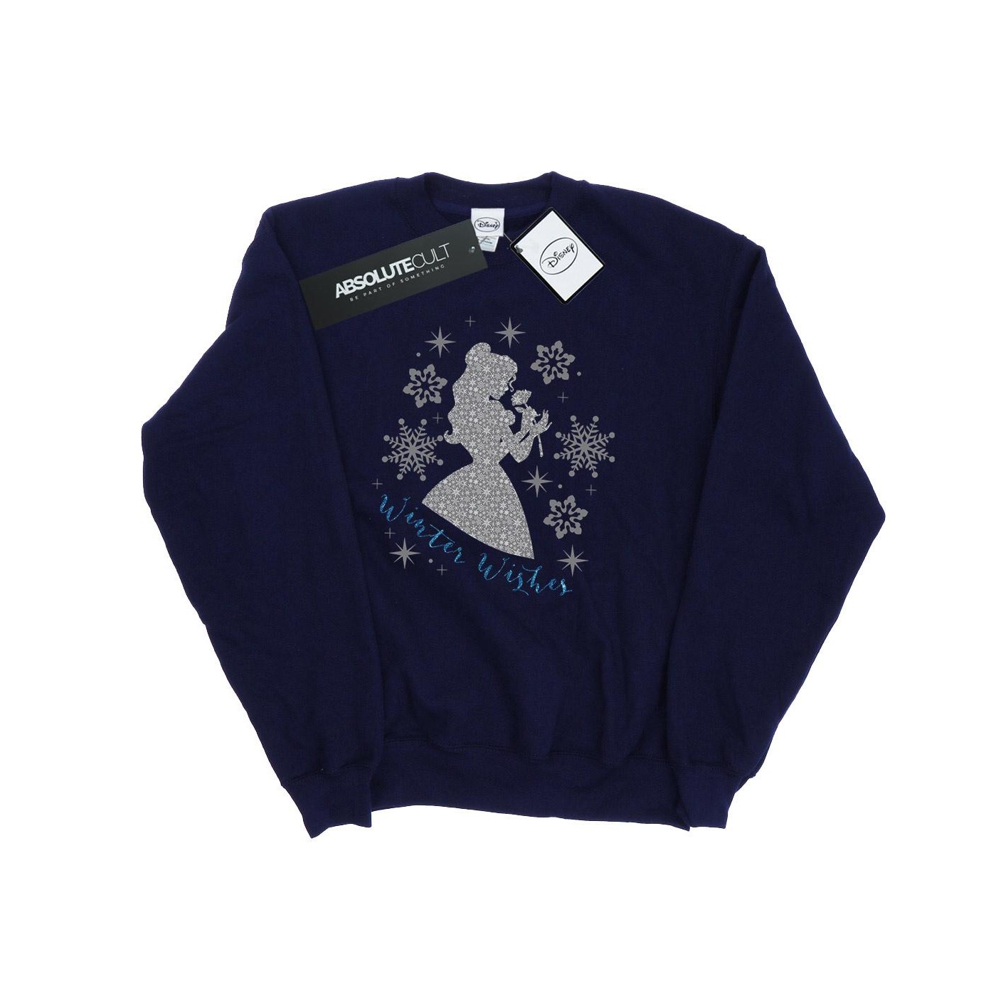 Disney princess Dames belle winter silhouette sweatshirt