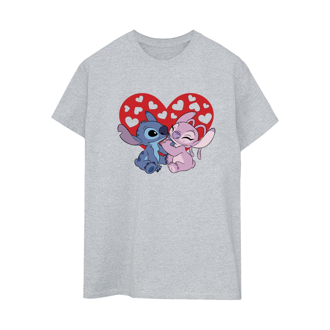 Li-cense Disney dames lilo & stitch hartjes katoenen vriendje t-shirt