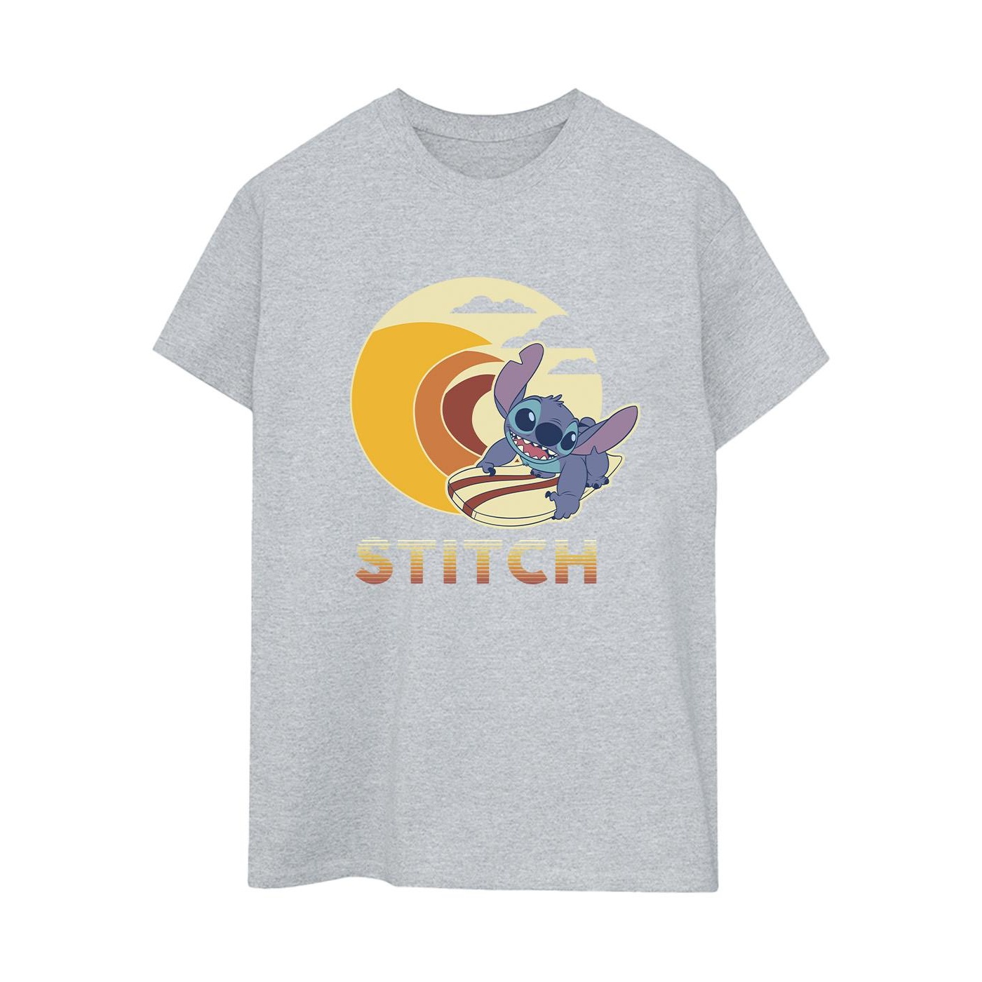 Li-cense Disney dames lilo & stitch summer waves katoenen vriendje t-shirt