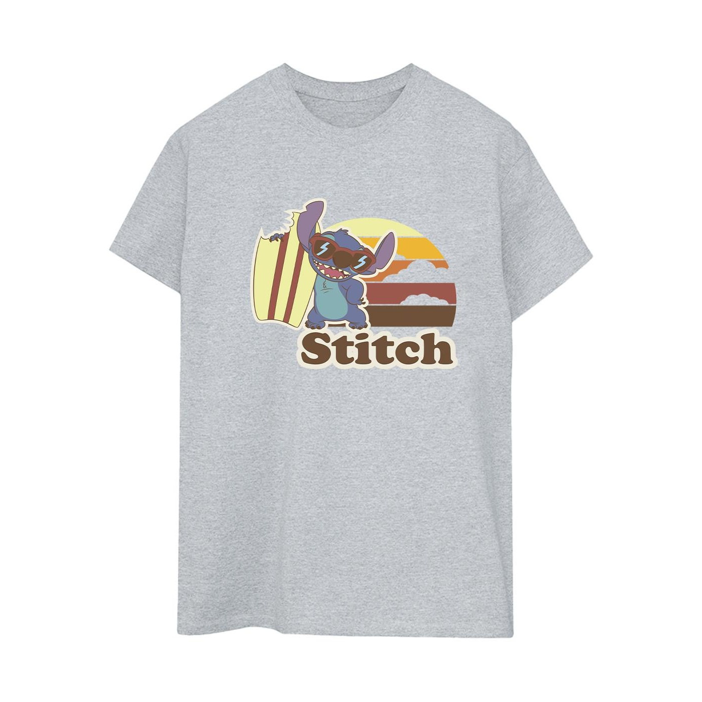 Li-cense Disney dames lilo and stitch bitten surfboard katoenen vriendje t-shirt