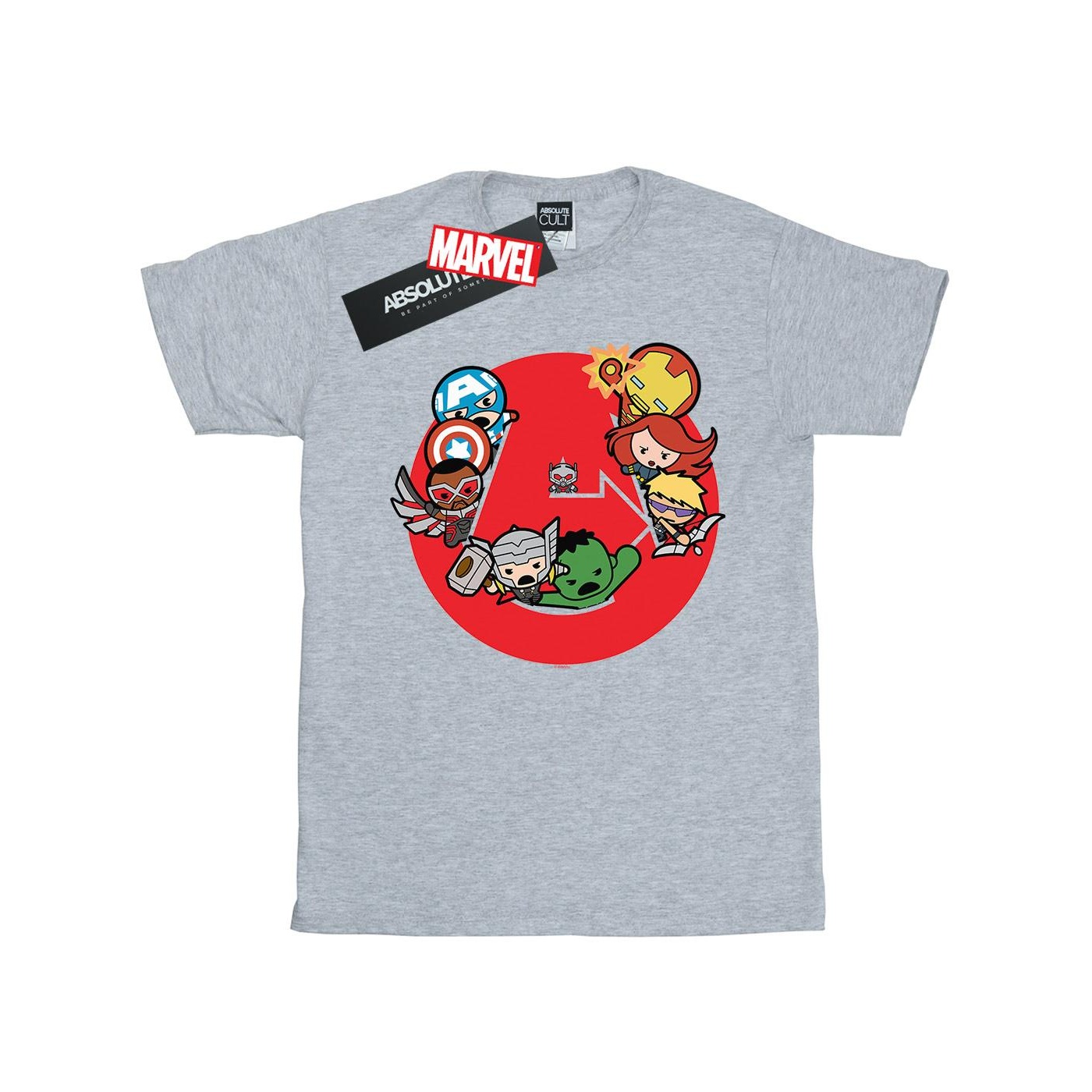Li-cense Marvel heren kawaii avengers ready steady war t-shirt
