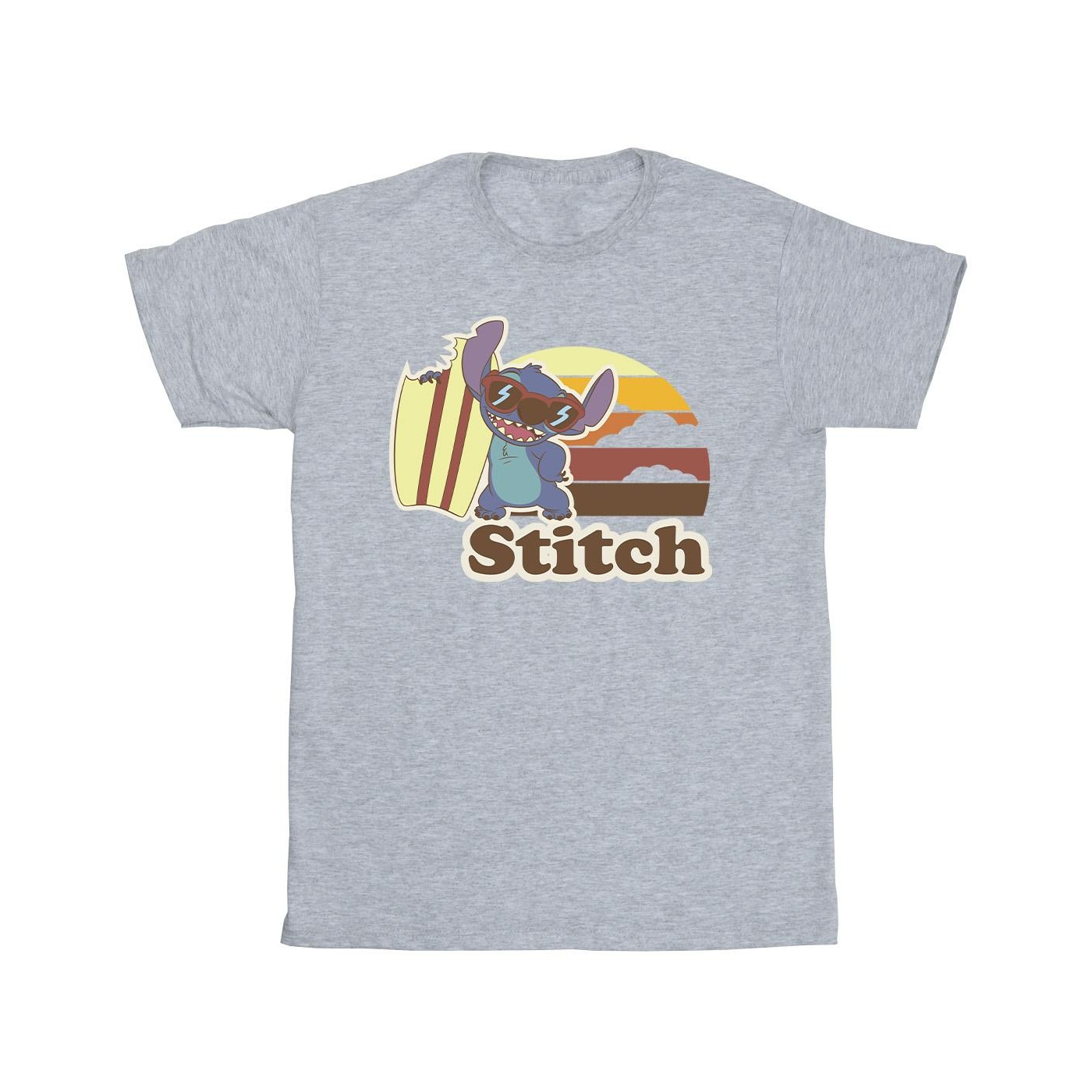 Li-cense Disney jongens lilo en stitch bitten surfboard t-shirt