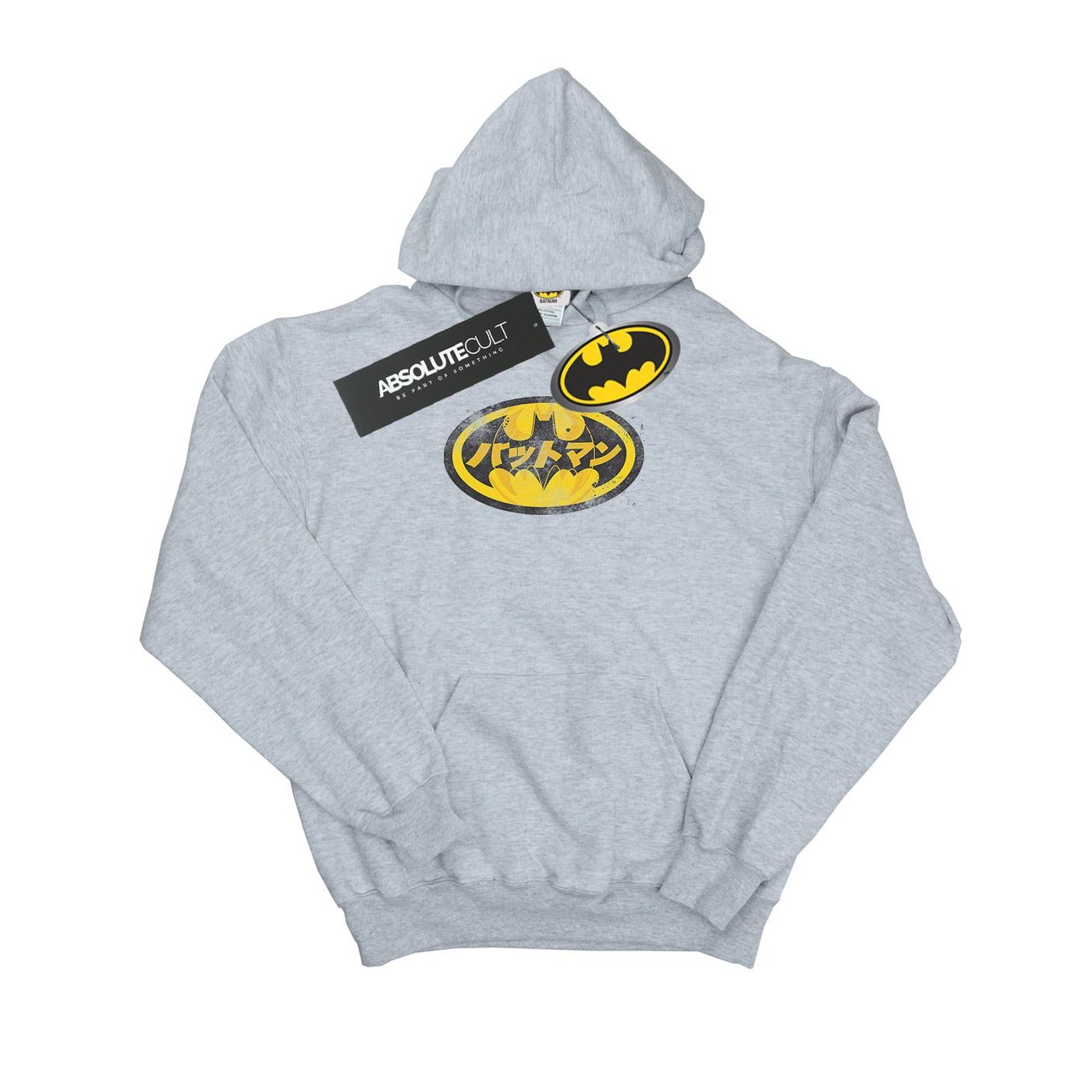Li-cense Dc comics jongens batman japans logo gele hoodie