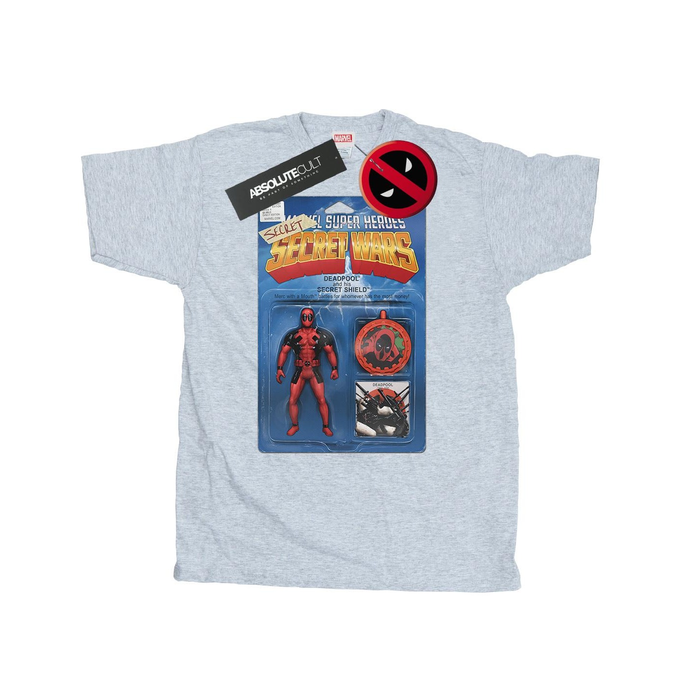 Li-cense Marvel heren deadpool secret wars action figure t-shirt