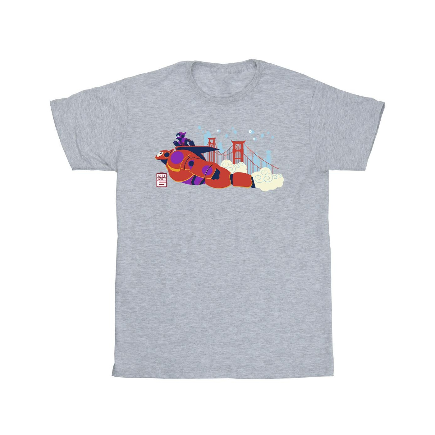 Li-cense Disney heren big hero 6 baymax hiro brug t-shirt