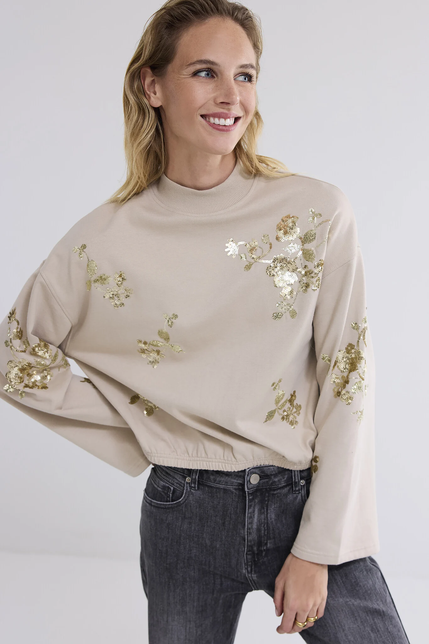 Summum 3s5068-30656 sweatershirt embelished