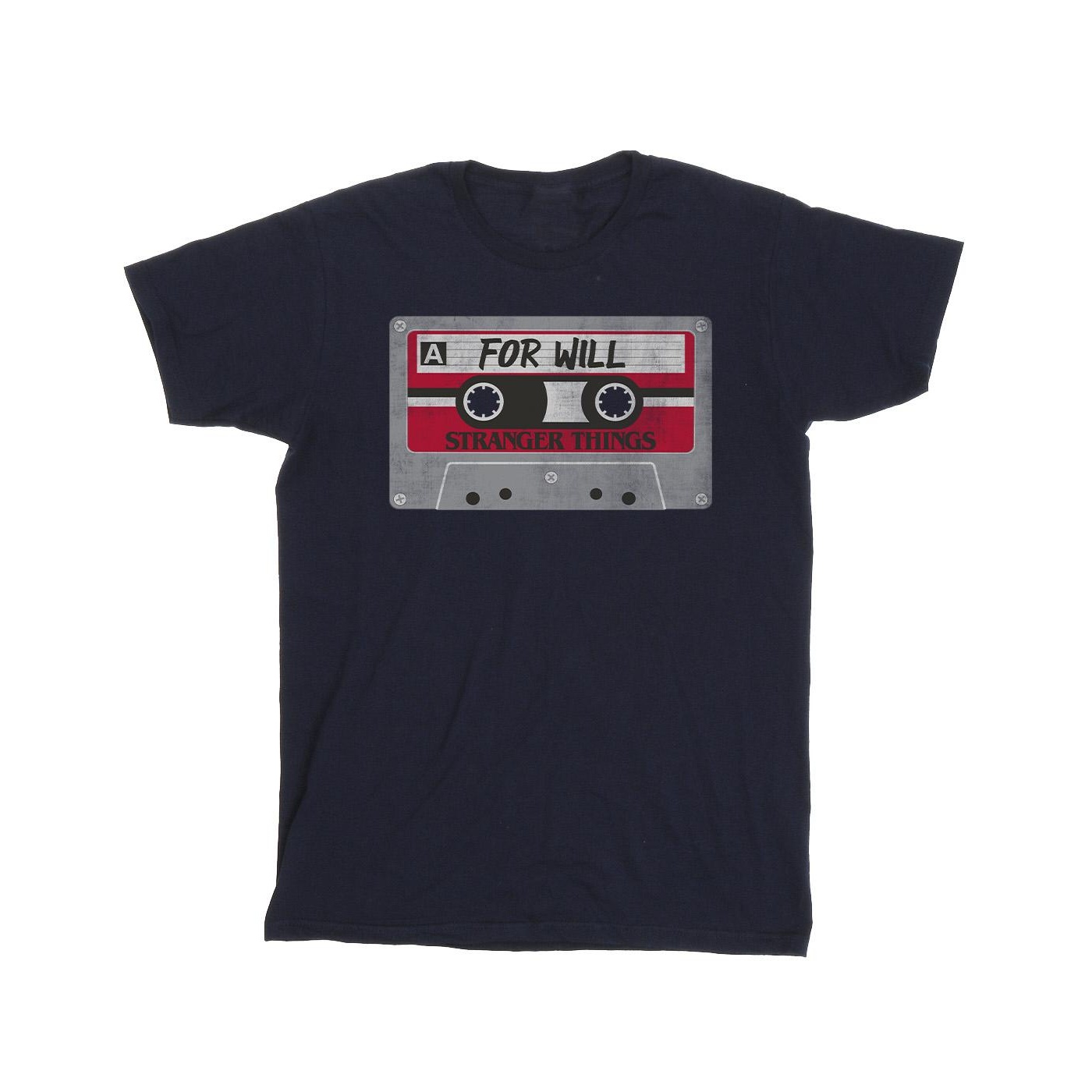 Li-cense Netflix heren stranger things cassette voor will t-shirt