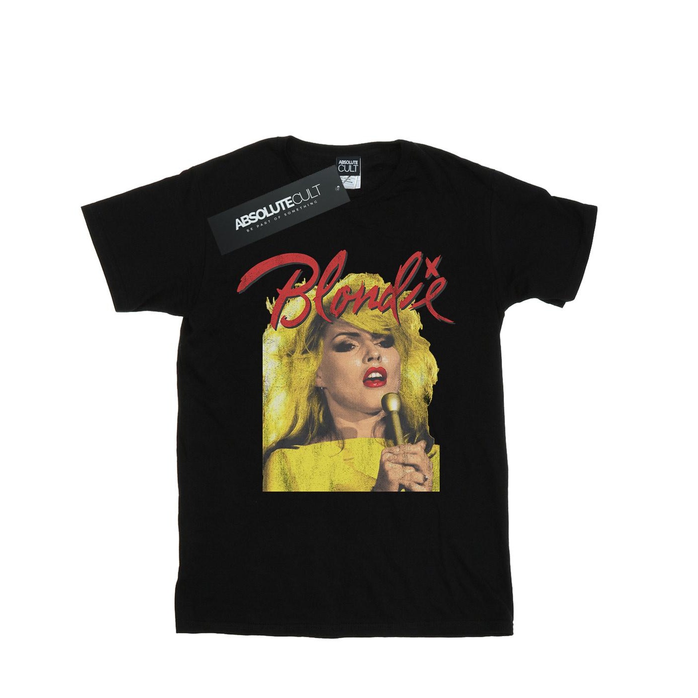 Li-cense Blondie heren zingen met microfoon t-shirt