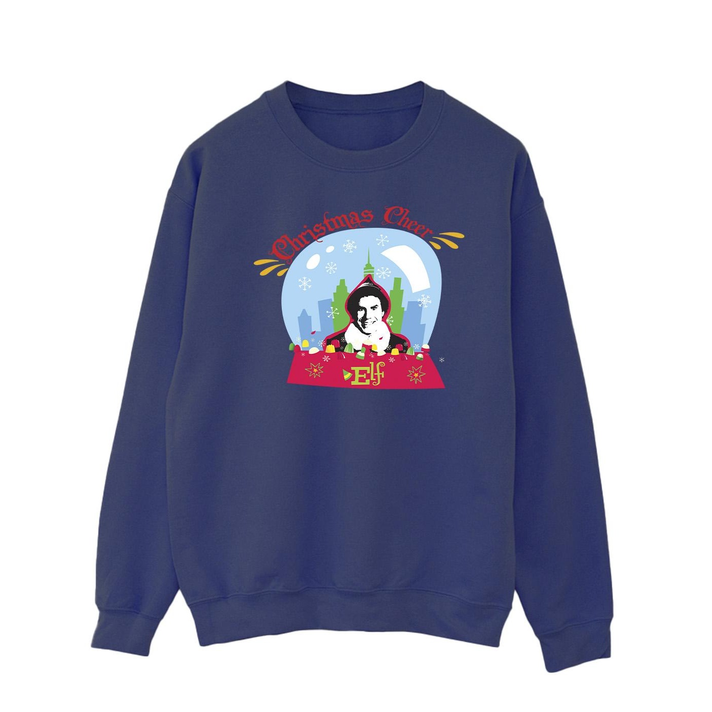 Li-cense Elf heren kerstmis snowglobe sweatshirt