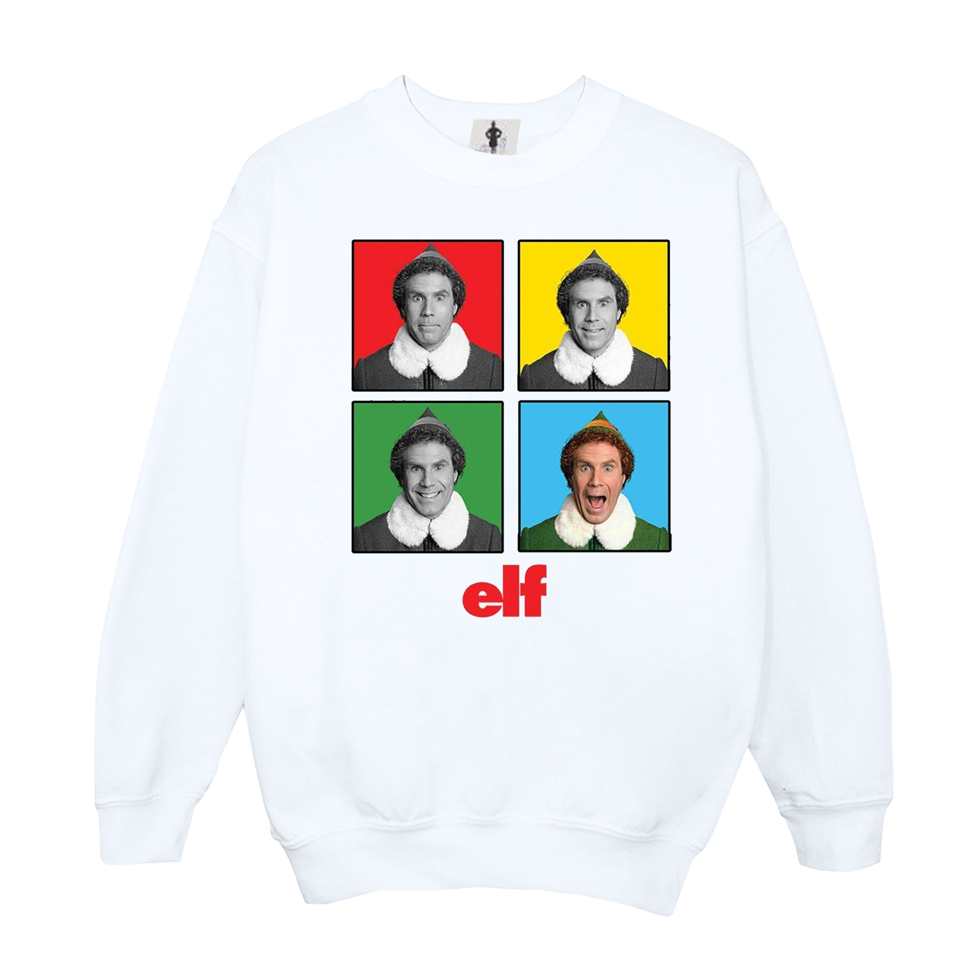 Li-cense Elf heren sweatshirt met vier gezichten
