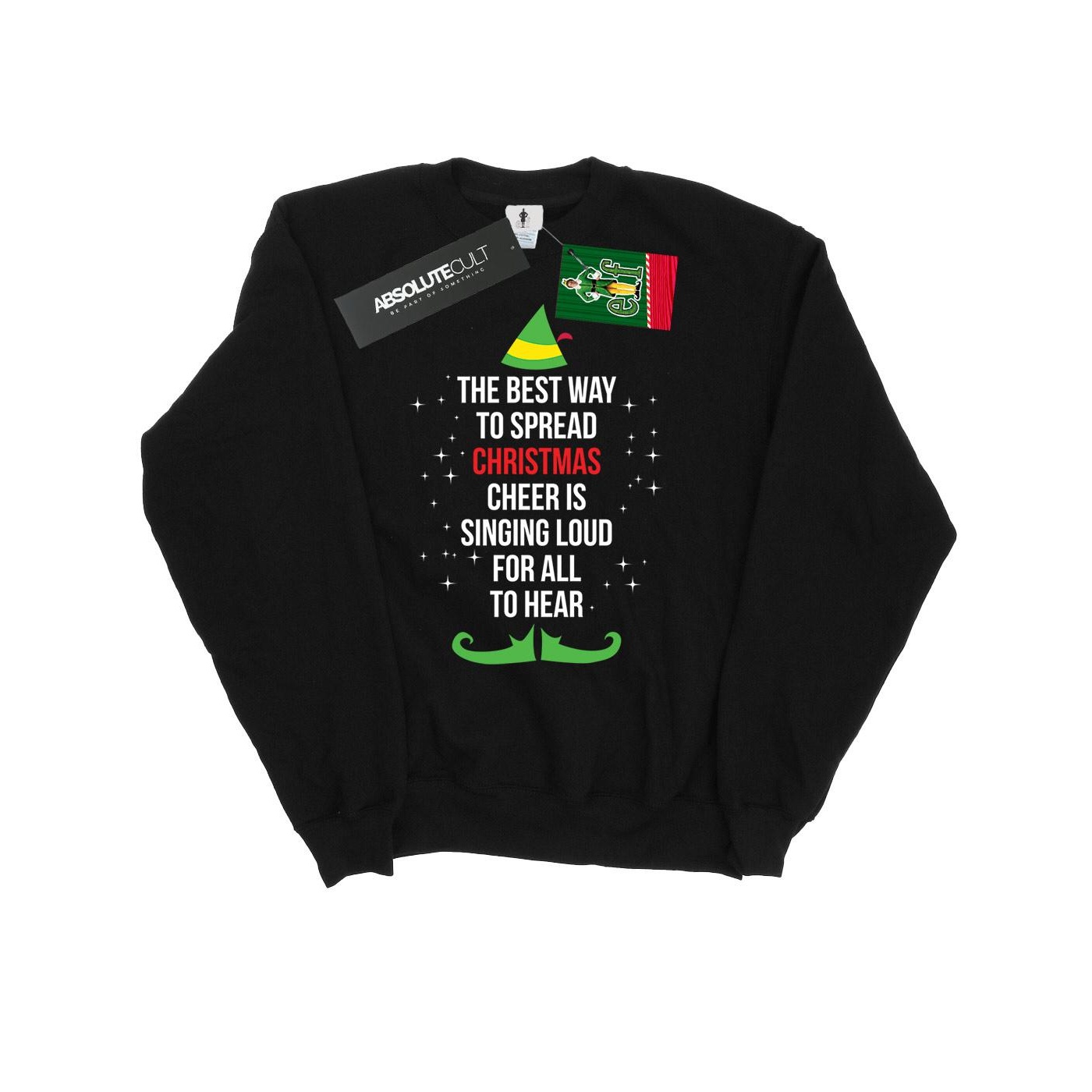 Li-cense Elf heren sweatshirt met kersttekst