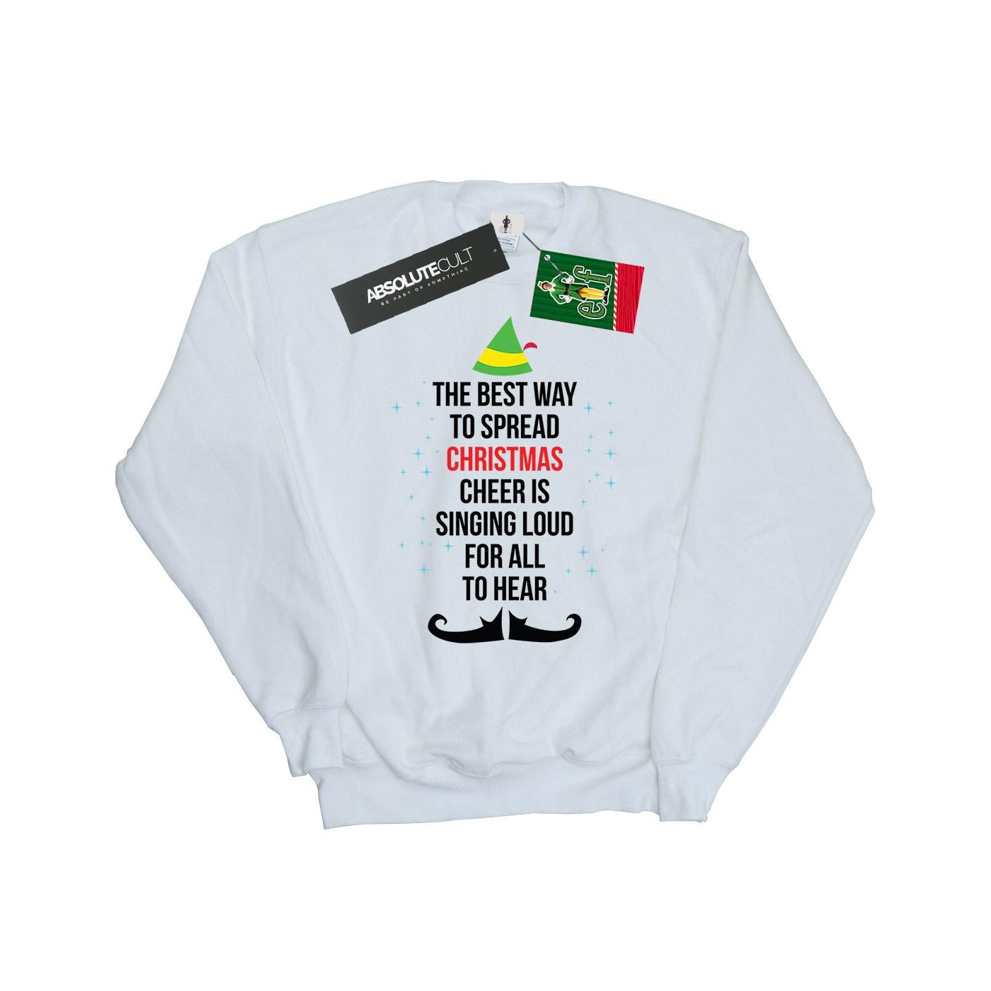 Li-cense Elf heren sweatshirt met kersttekst