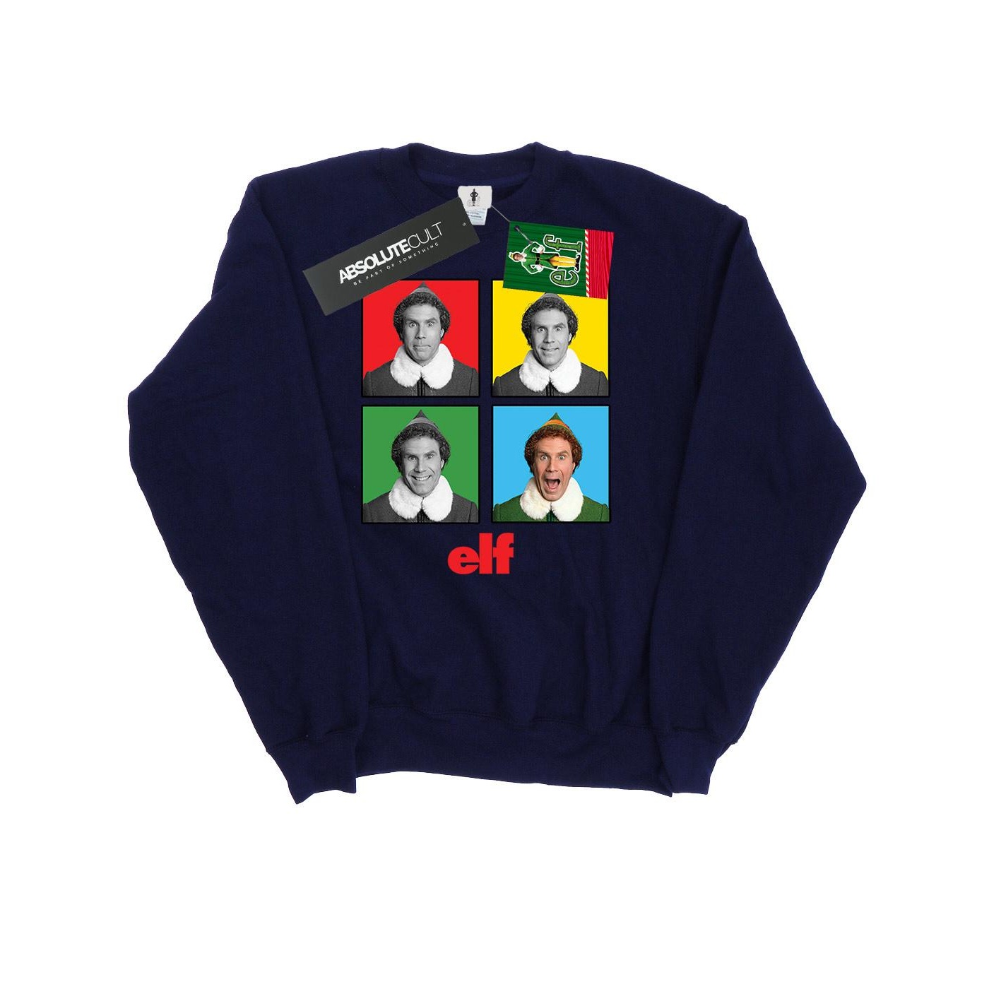 Li-cense Elf heren sweatshirt met vier gezichten