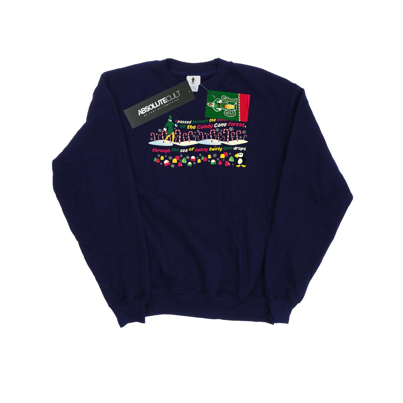 Li-cense Elf heren candy cane forest sweatshirt