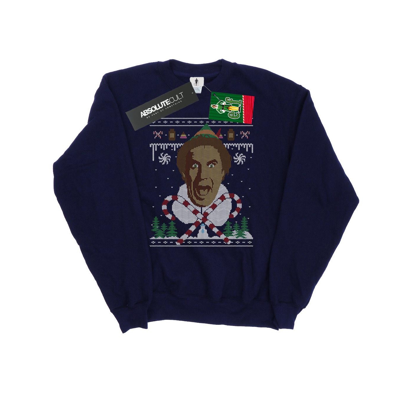 Li-cense Elf kerst fair isle sweatshirt heren