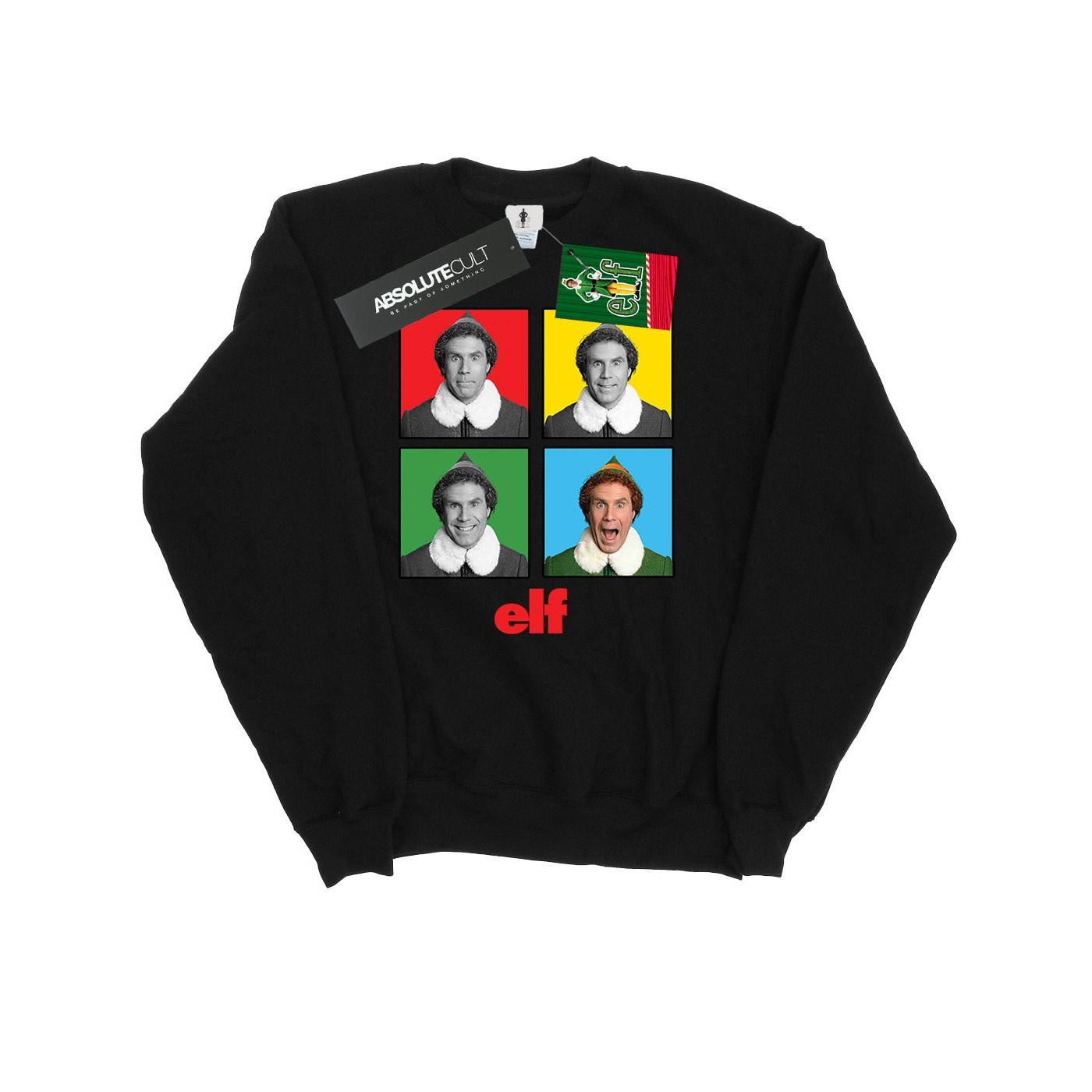 Li-cense Elf heren sweatshirt met vier gezichten