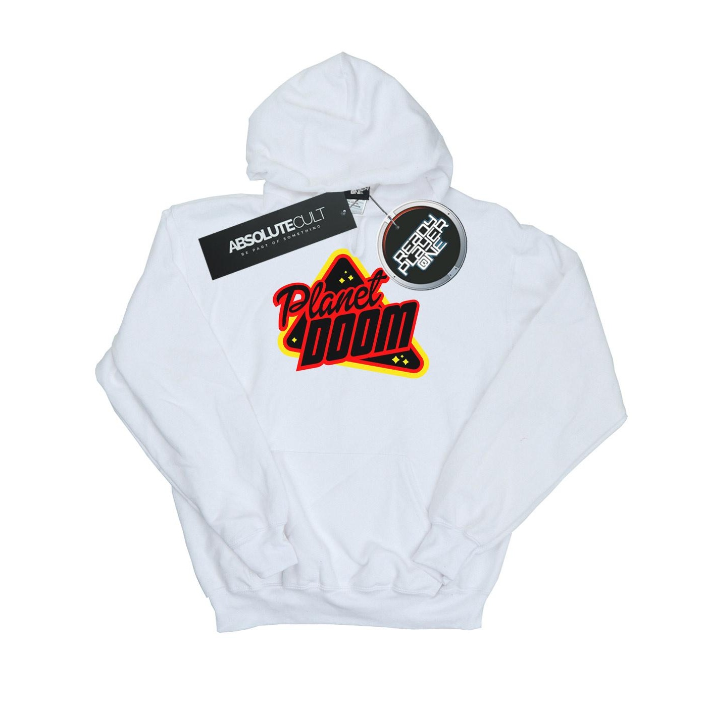 Li-cense Ready player one jongens planet doom logo hoodie