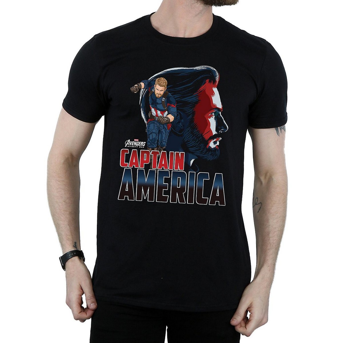Li-cense Avengers infinity war heren kapitein amerika t-shirt