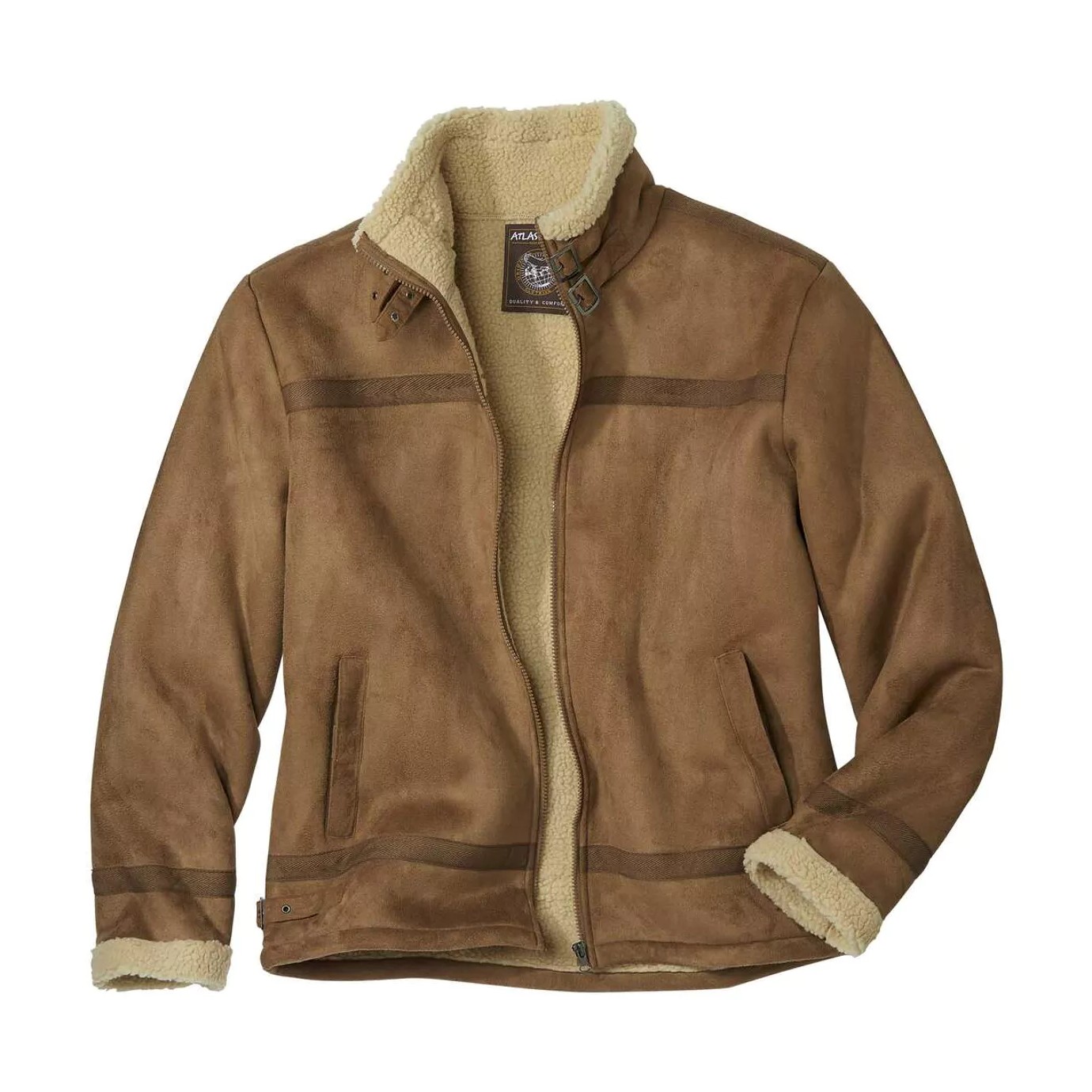 Atlas For Men Heren sherpa gevoerde jas