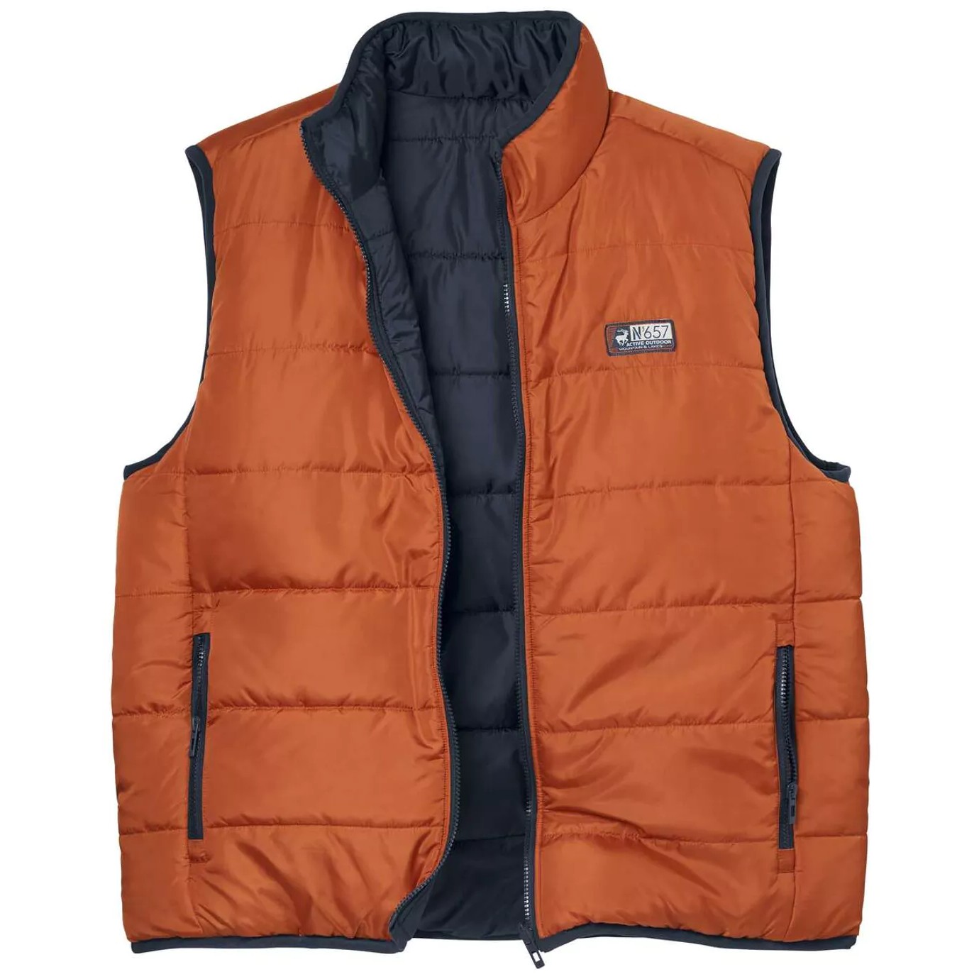 Atlas For Men Heren omkeerbaar gewatteerd waterafstotend gilet