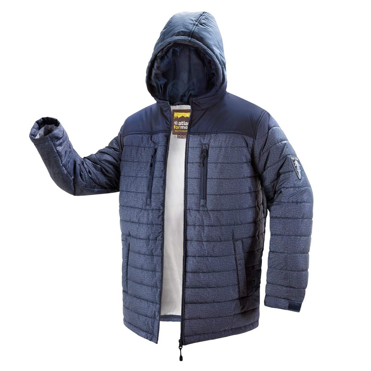 Atlas For Men Gewatteerde parka voor heren