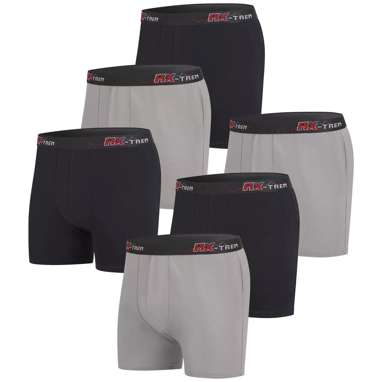Atlas For Men Effen boxershorts voor heren (set van 6)