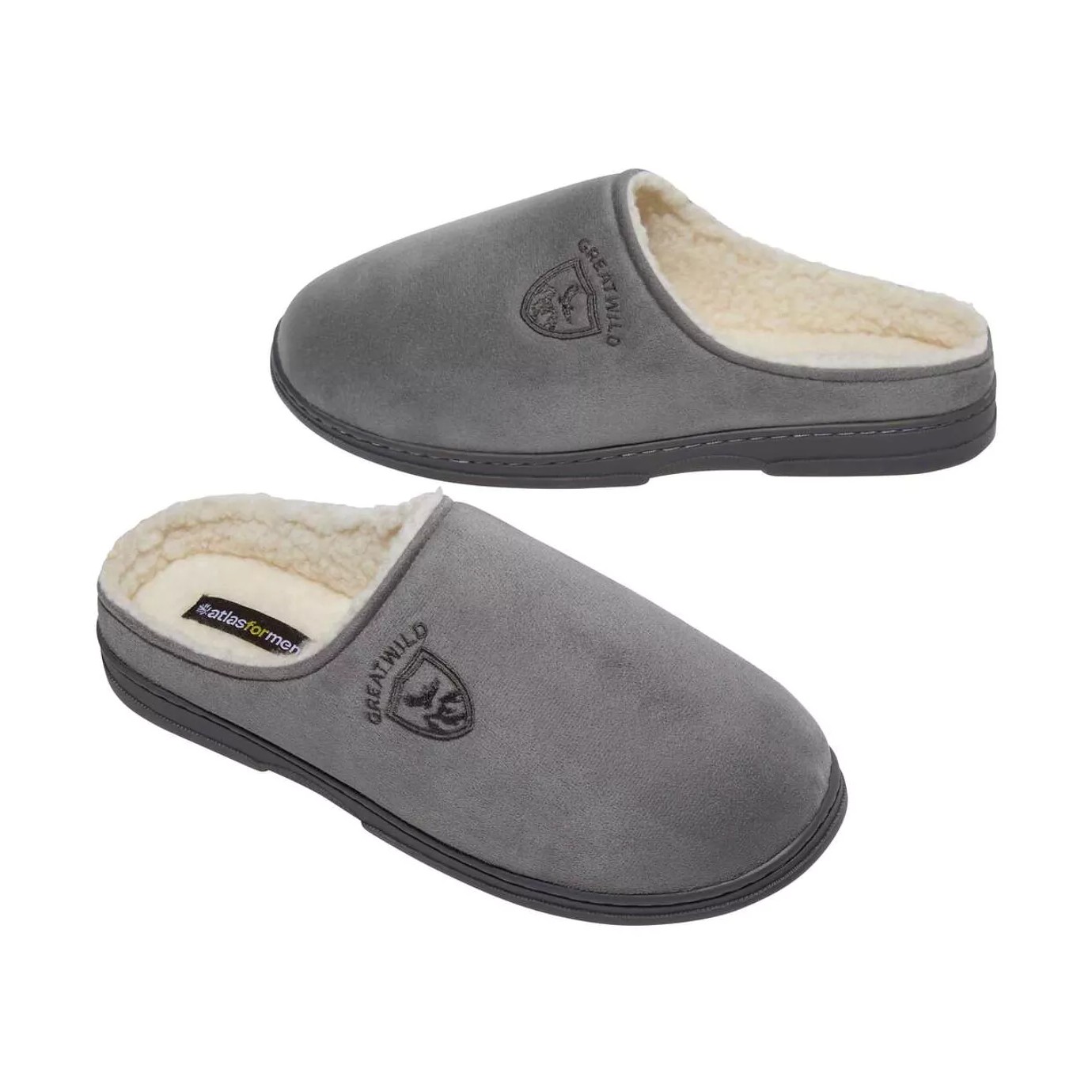 Atlas For Men Heren pantoffels van imitatiesuède